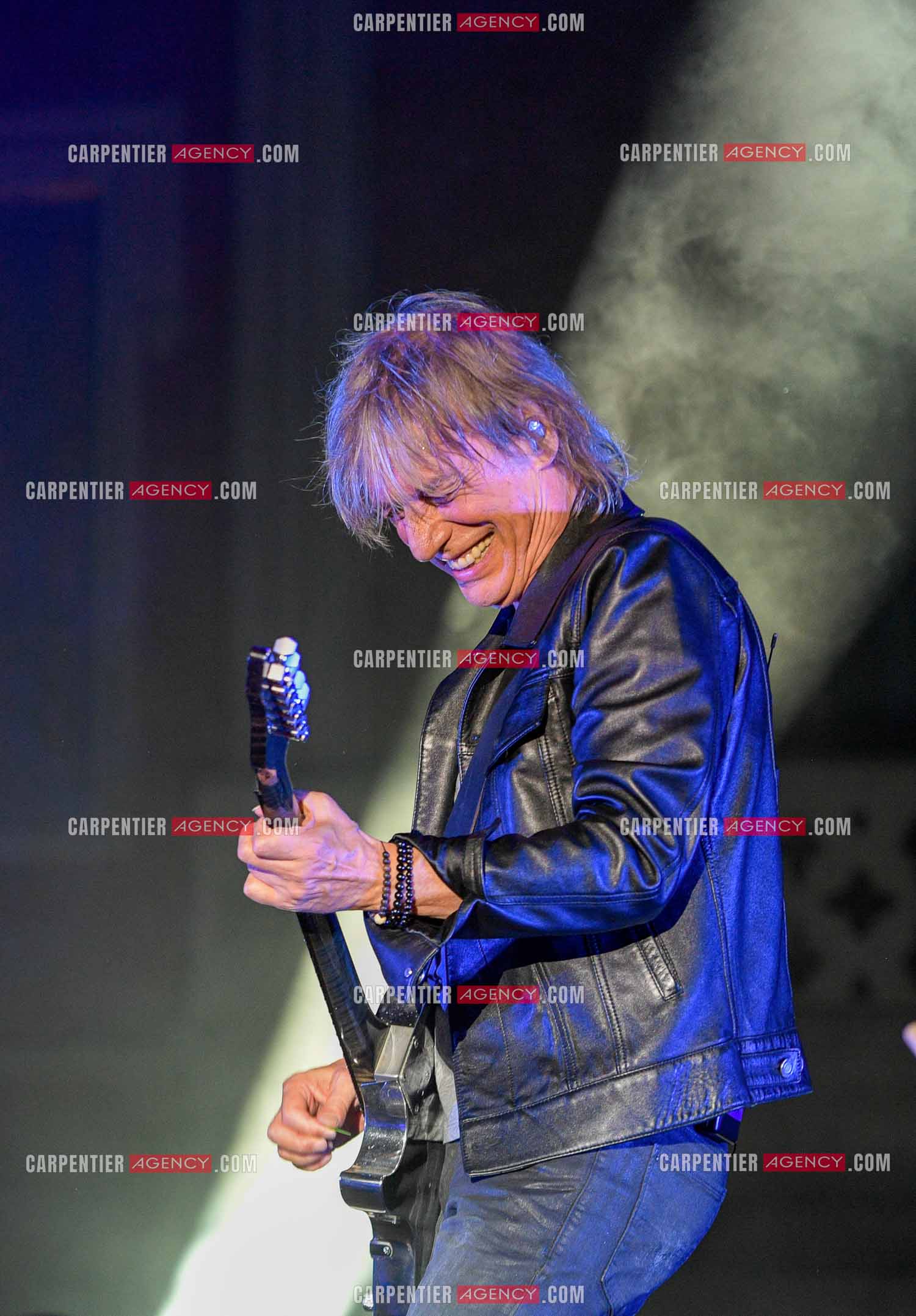 Le chanteur Jean-Louis Aubert  en concert pour le festival du château de Solliès-Pont en 2021.   ( Exclusif )