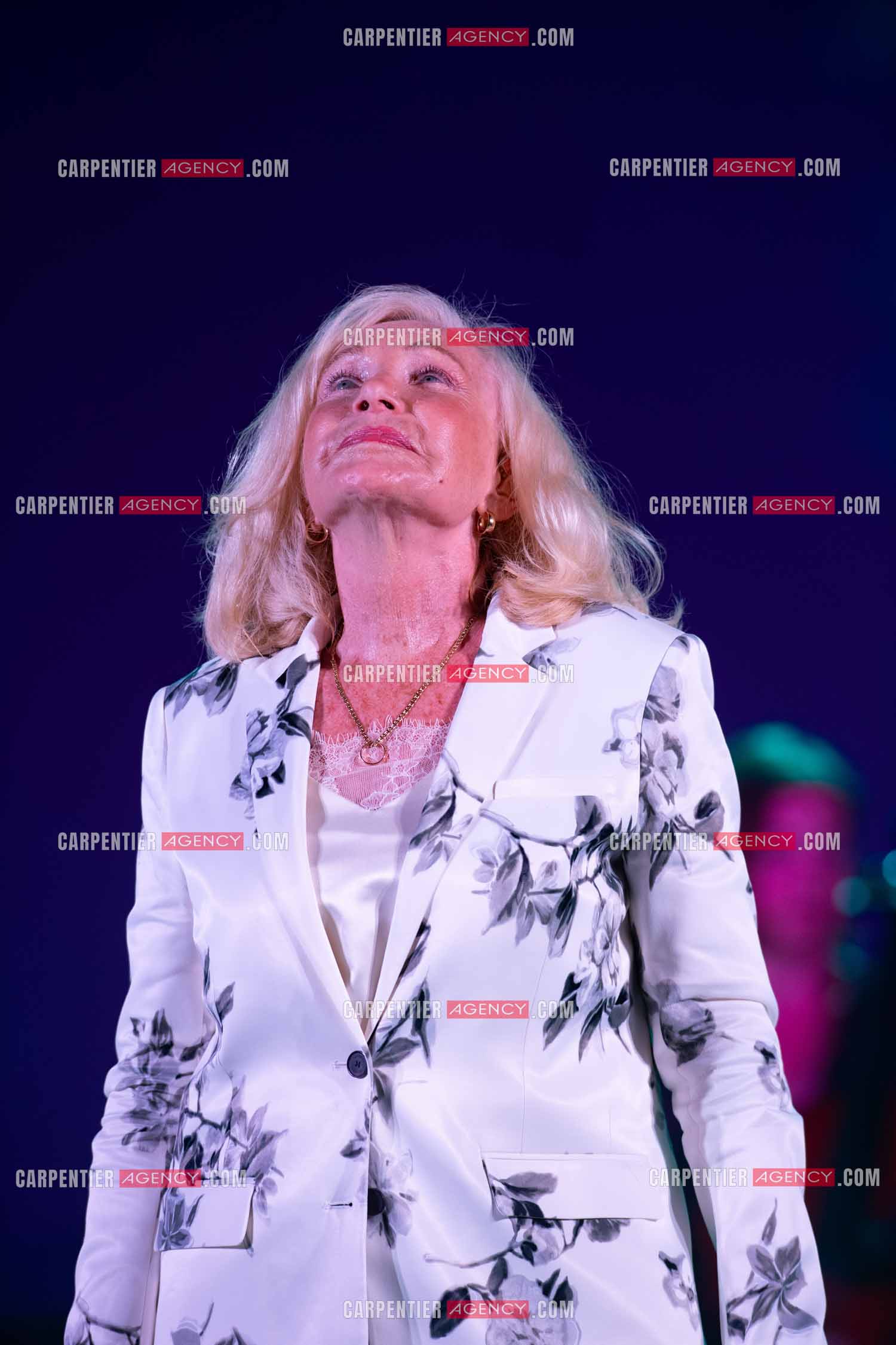 La chanteuse Michèle Torr en concert au plan d'Orgon le 19 août 2023. ( Exclusif )