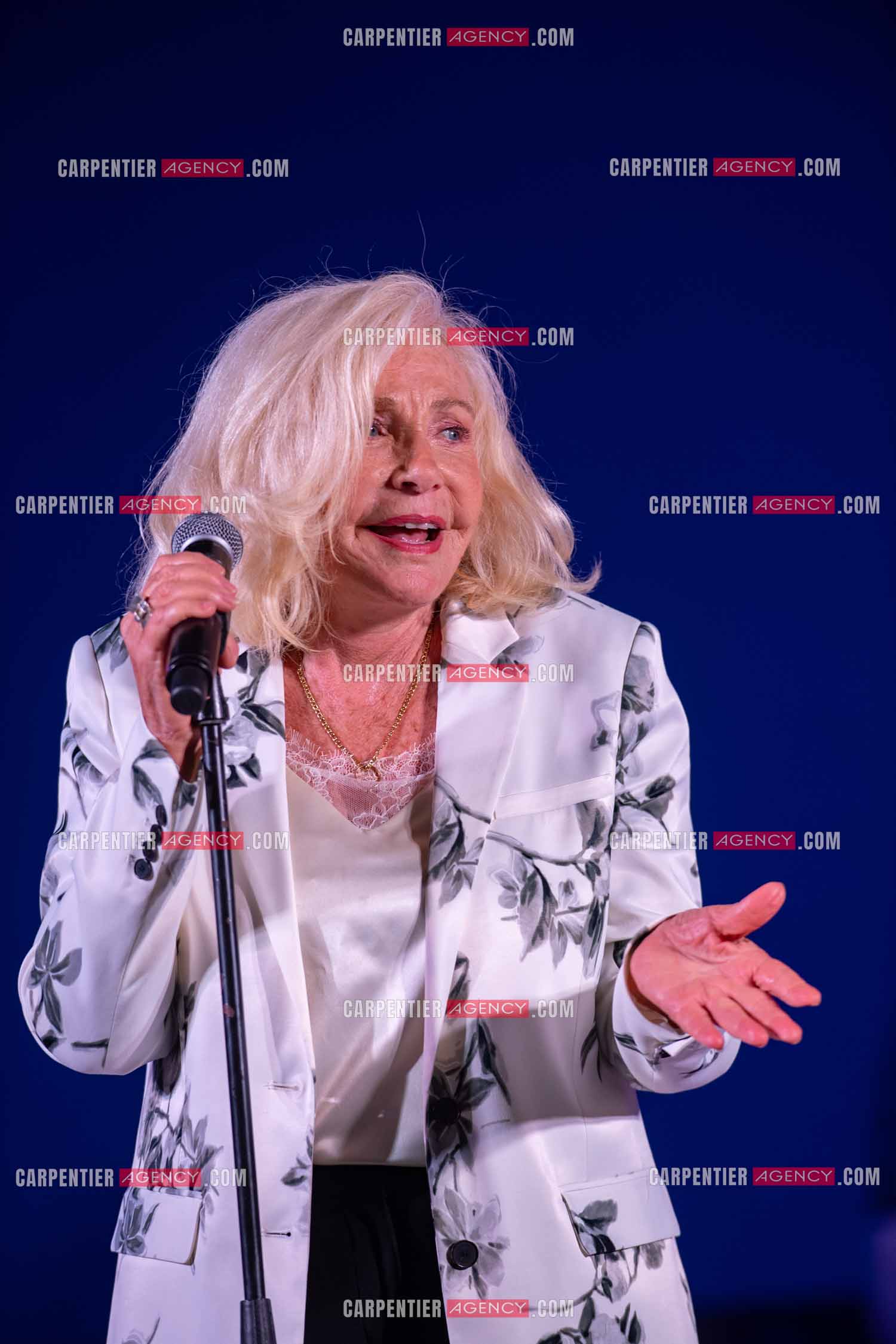 La chanteuse Michèle Torr en concert au plan d'Orgon le 19 août 2023. ( Exclusif )