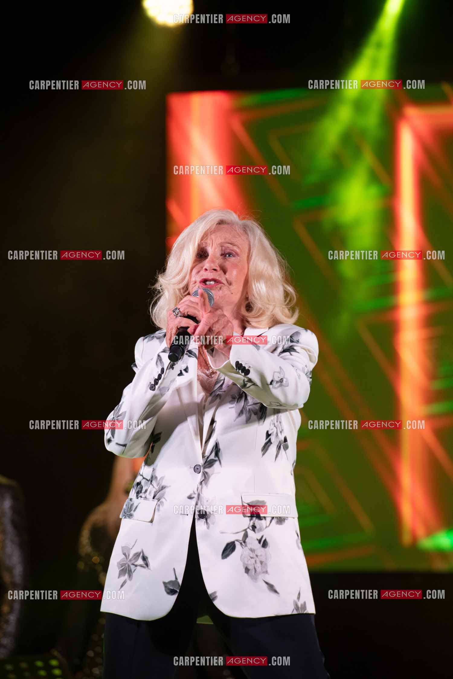 La chanteuse Michèle Torr en concert au plan d'Orgon le 19 août 2023. ( Exclusif )