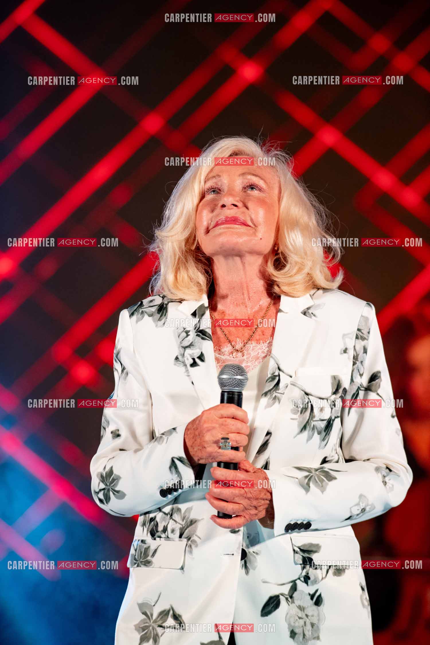 La chanteuse Michèle Torr en concert au plan d'Orgon le 19 août 2023. ( Exclusif )