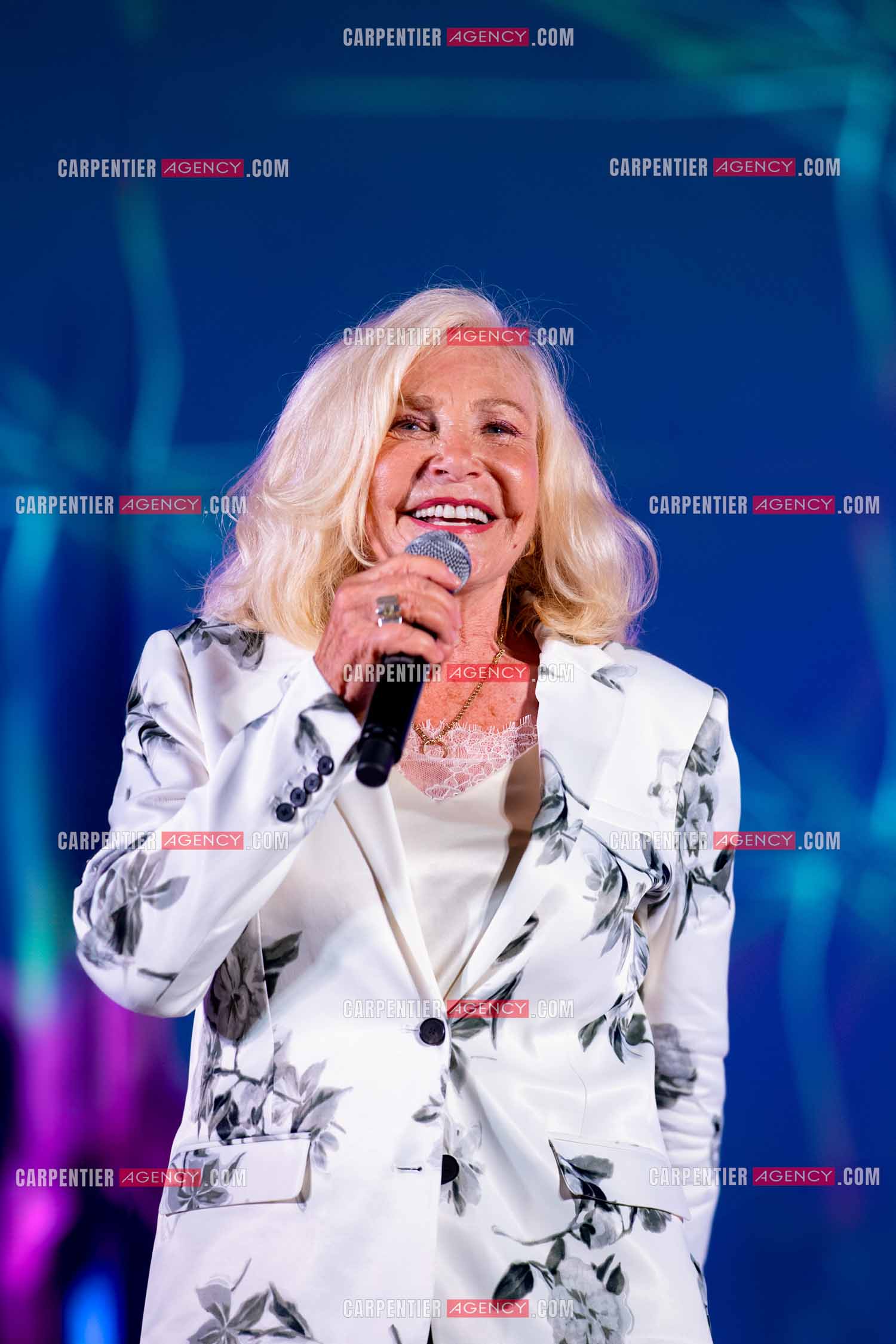 La chanteuse Michèle Torr en concert au plan d'Orgon le 19 août 2023. ( Exclusif )