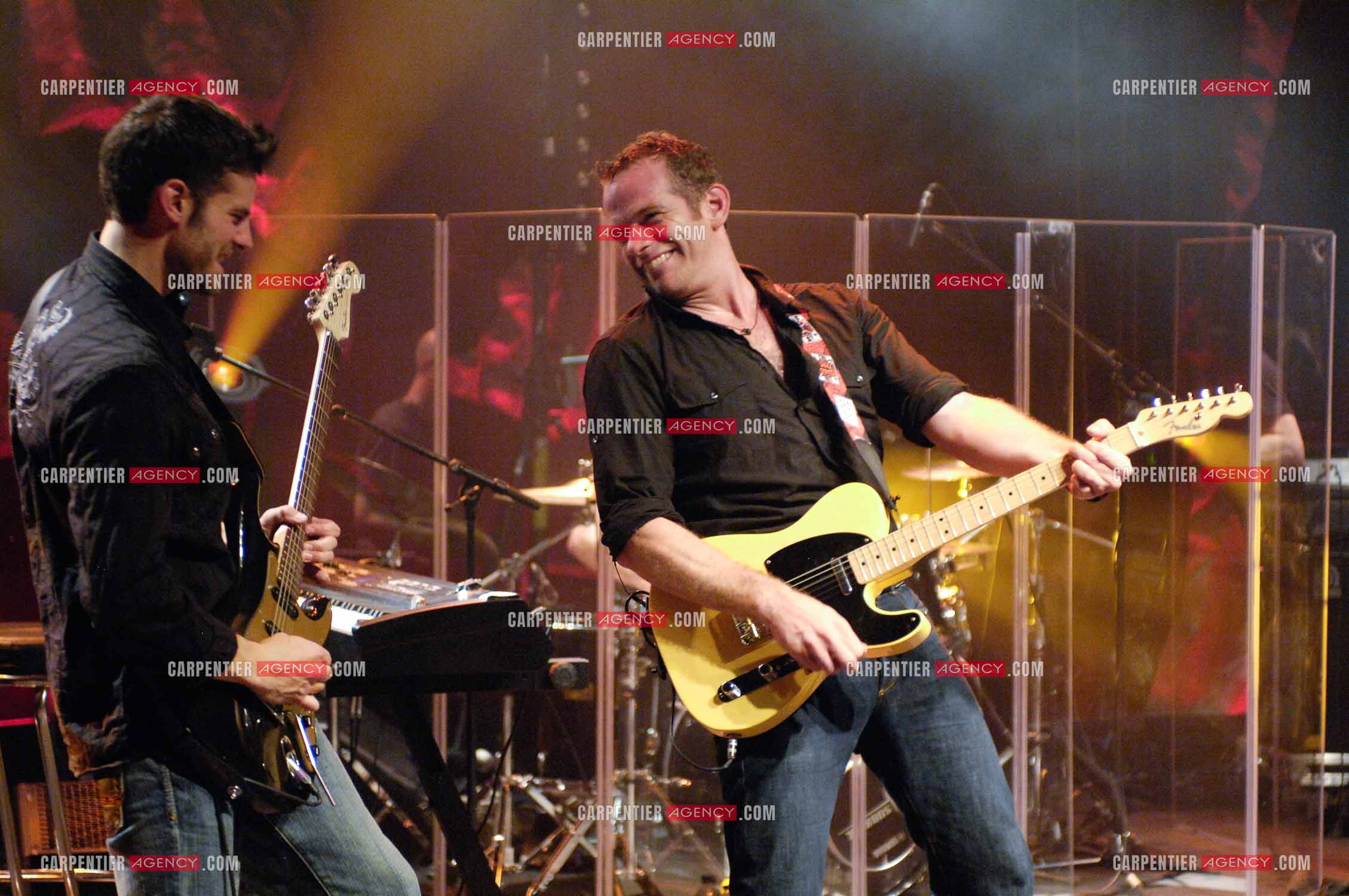 Le chanteur québécois Pierre Garand dit Garou en concert à la CIGALE en 2008.   ( Exclusif )