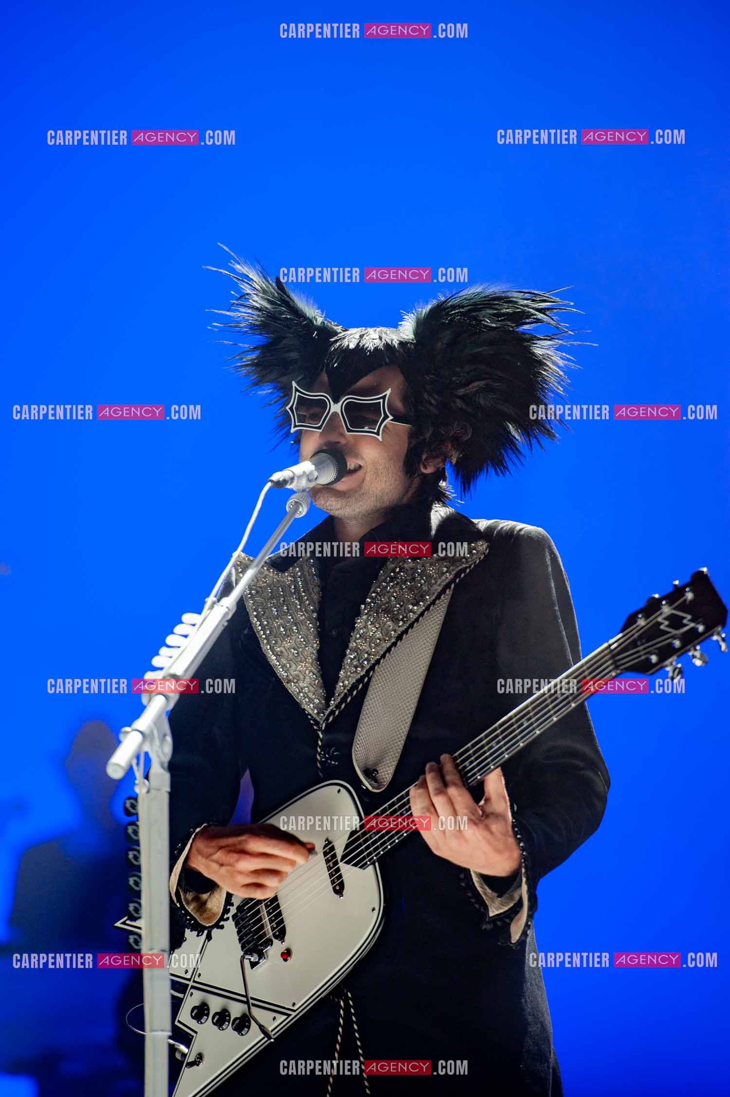 Le chanteur Matthieu Chedid dit “M“ en concert au Zénith de Paris en 2010.  ( Exclusif )
