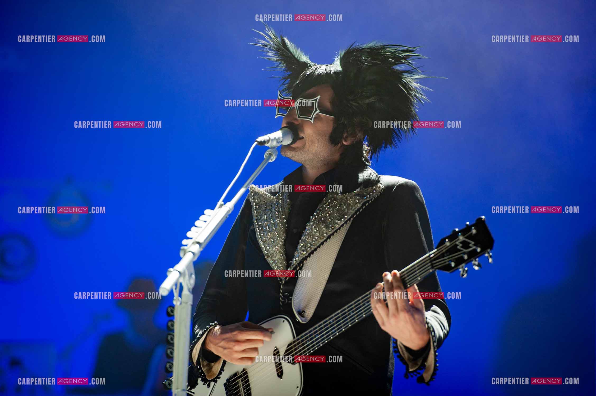 Le chanteur Matthieu Chedid dit “M“ en concert au Zénith de Paris en 2010.  ( Exclusif )