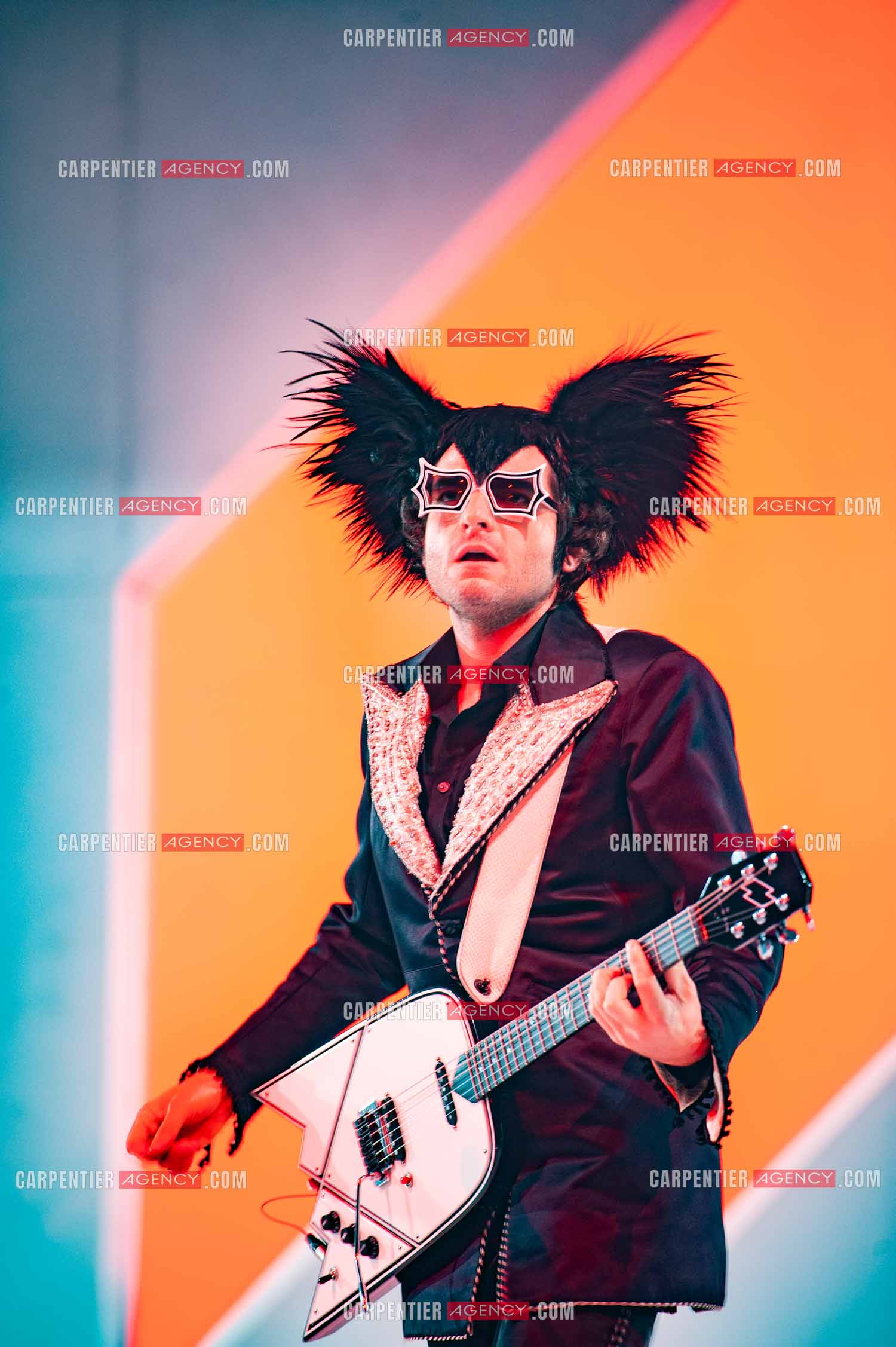Le chanteur Matthieu Chedid dit “M“ en concert au Zénith de Paris en 2010.  ( Exclusif )