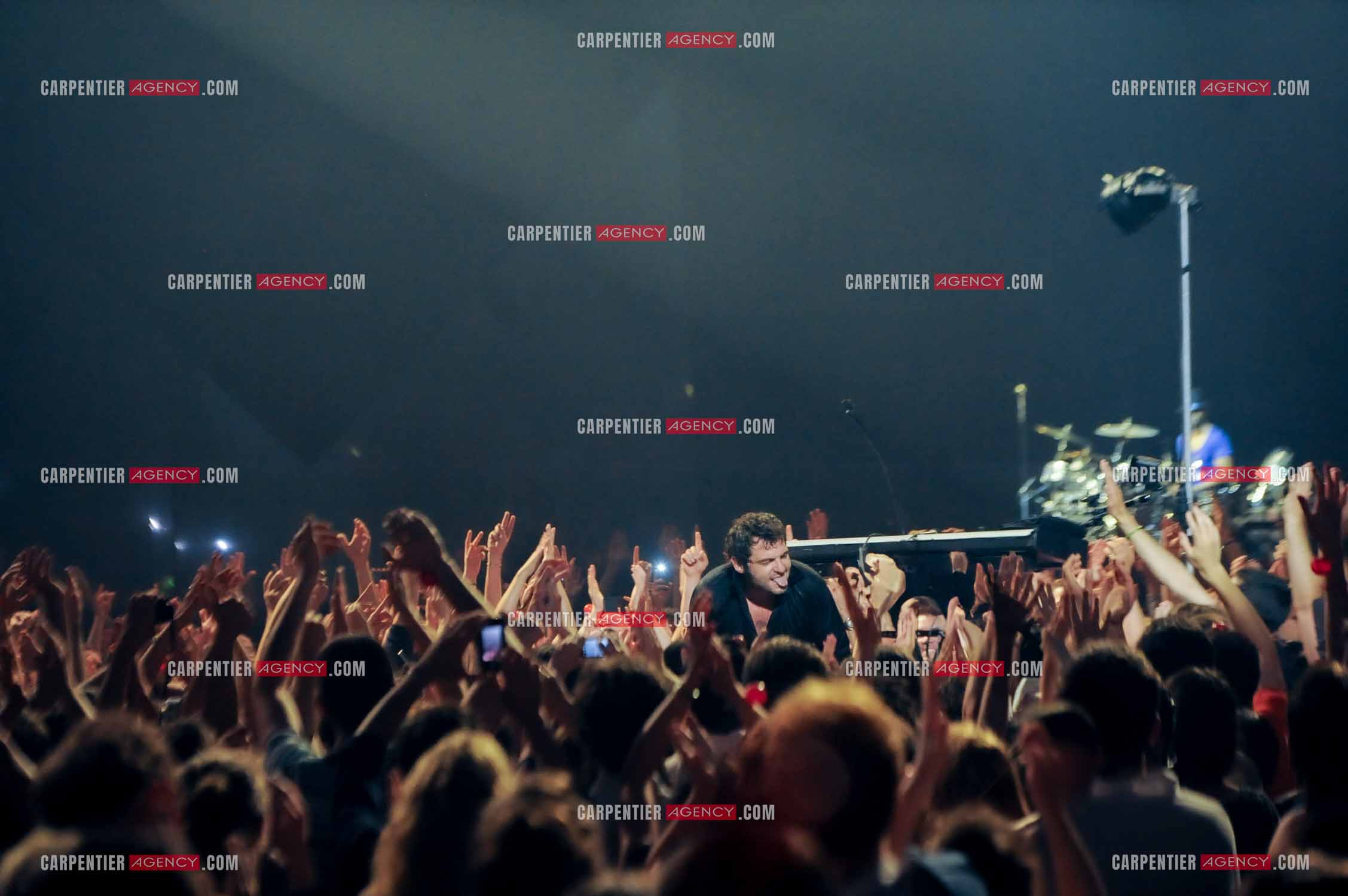 Le chanteur Matthieu Chedid dit “M“ lors de son concert au Zénith de Paris en 2013.  ( Exclusif )