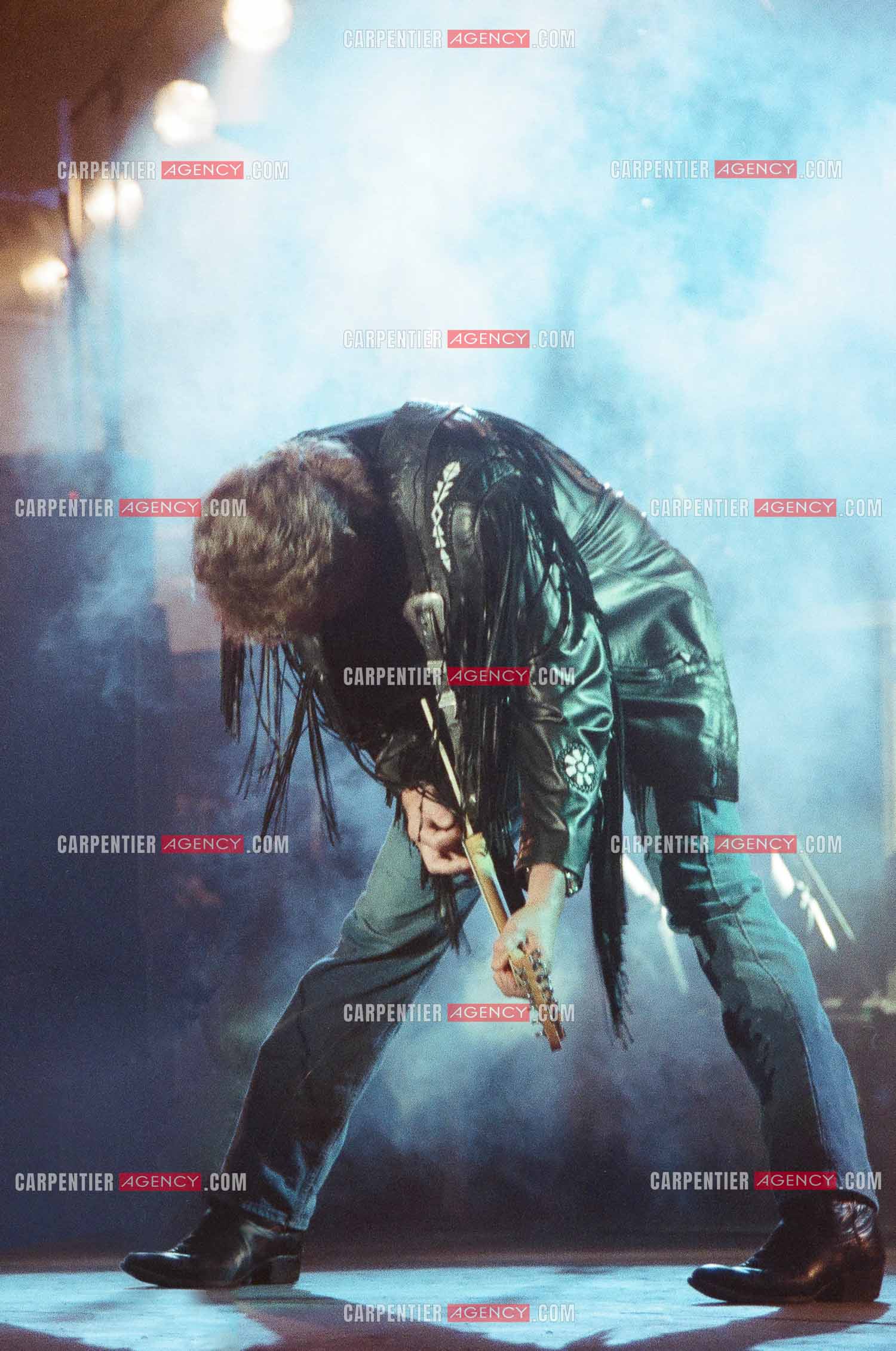 Le chanteur Johnny Hallyday en concert au POPB de Paris Bercy.    ( Exclusif )