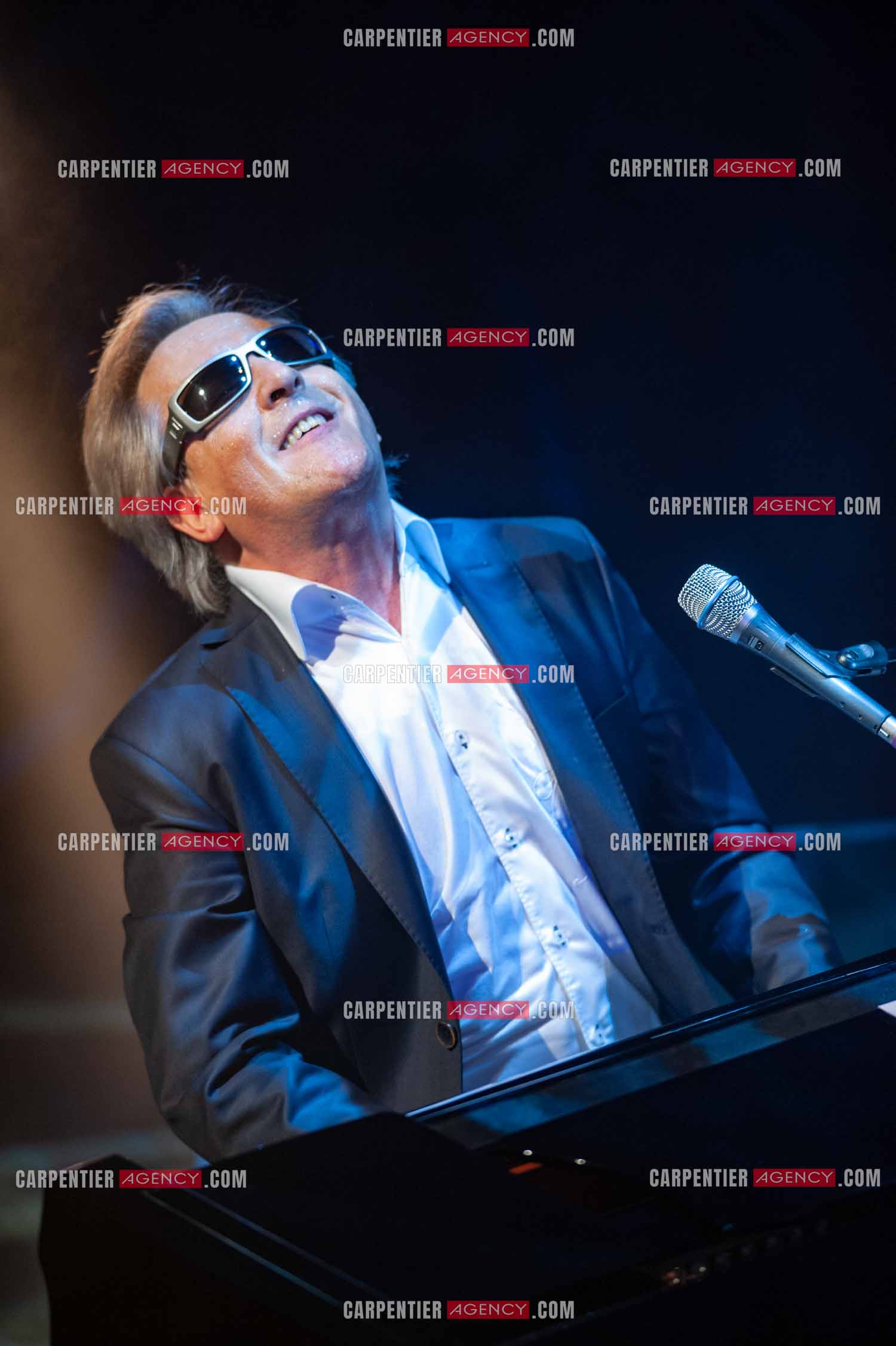 Le chanteur Gilbert Montagné en concert à la salle Gaveau pour trois soirs en 2010.    ( Exclusif )