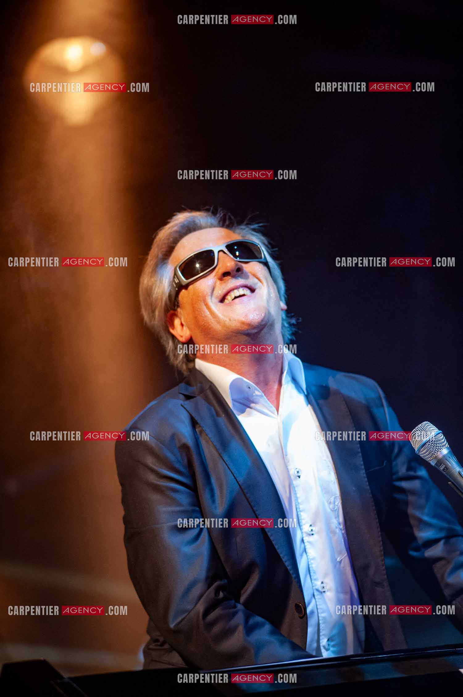 Le chanteur Gilbert Montagné en concert à la salle Gaveau pour trois soirs en 2010.    ( Exclusif )