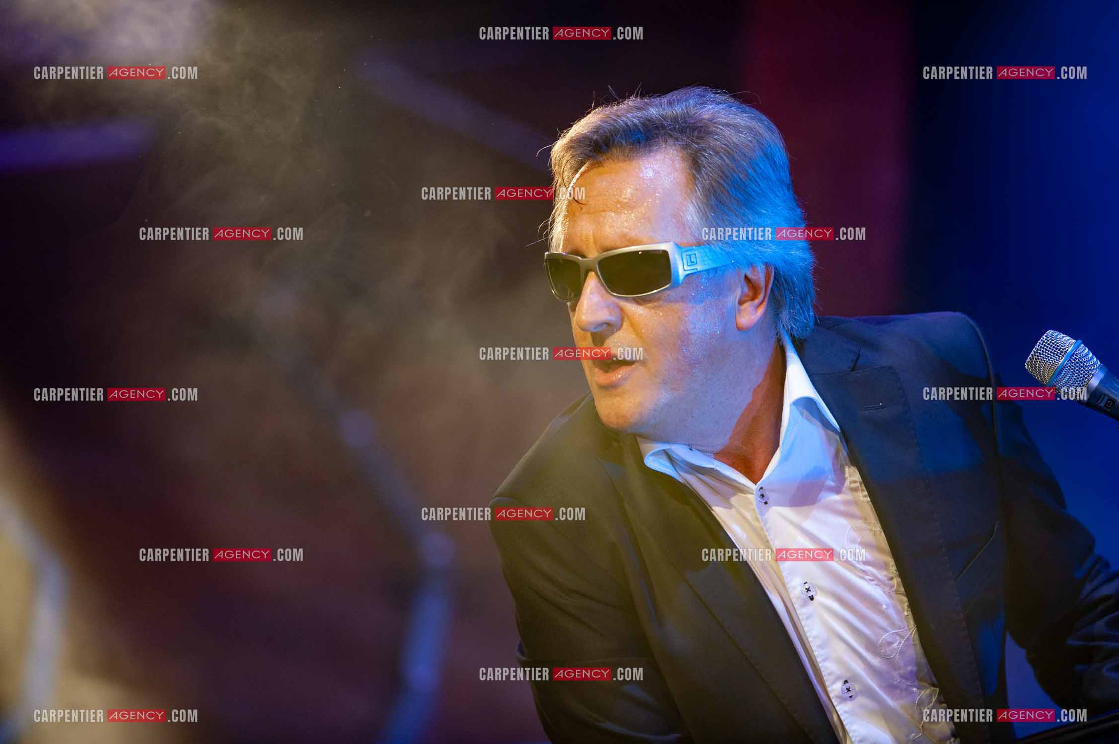 Le chanteur Gilbert Montagné en concert à la salle Gaveau pour trois soirs en 2010.    ( Exclusif )