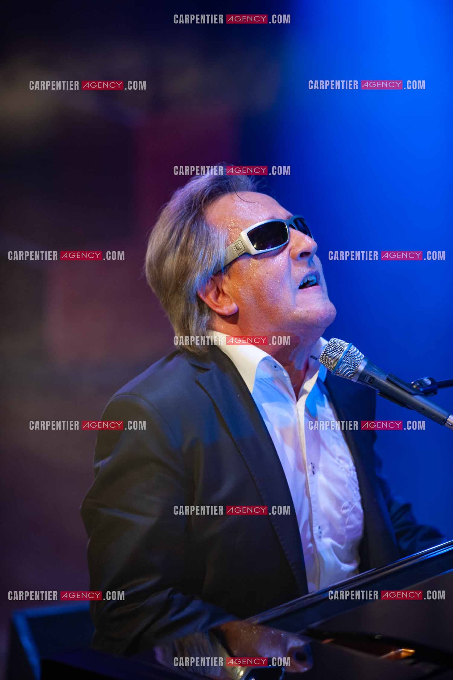 Le chanteur Gilbert Montagné en concert à la salle Gaveau pour trois soirs en 2010.    ( Exclusif )