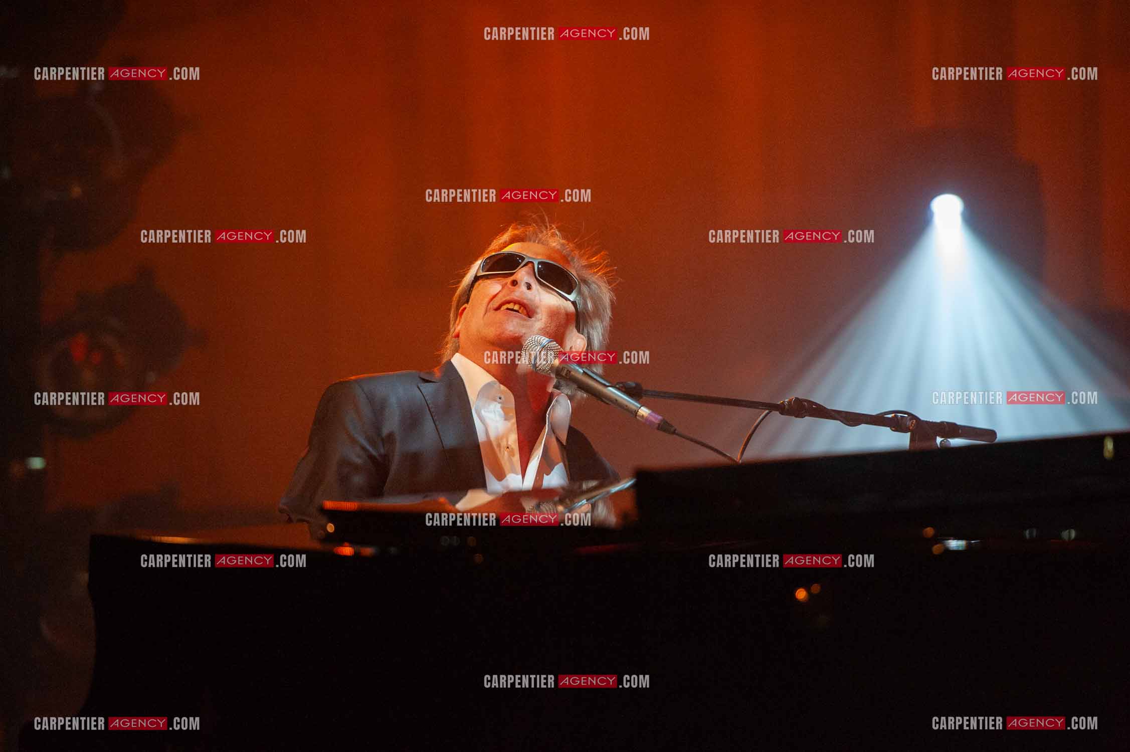 Le chanteur Gilbert Montagné en concert à la salle Gaveau pour trois soirs en 2010.    ( Exclusif )