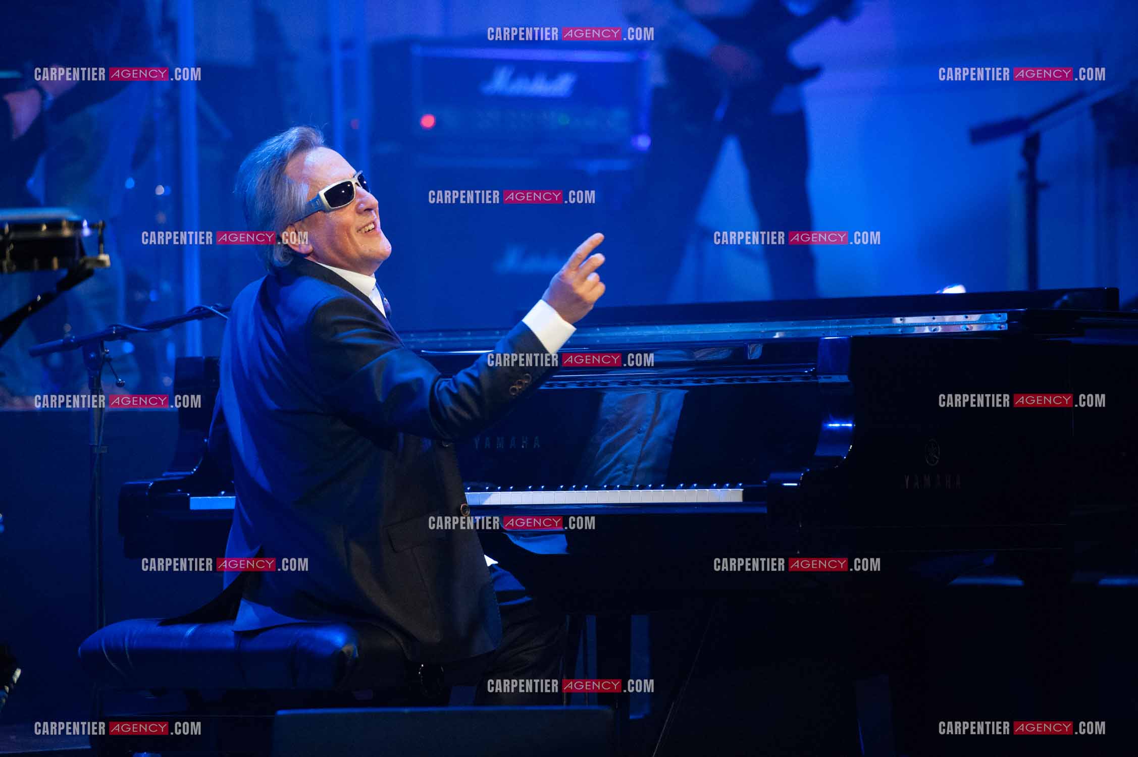 Le chanteur Gilbert Montagné en concert à la salle Gaveau pour trois soirs en 2010.    ( Exclusif )
