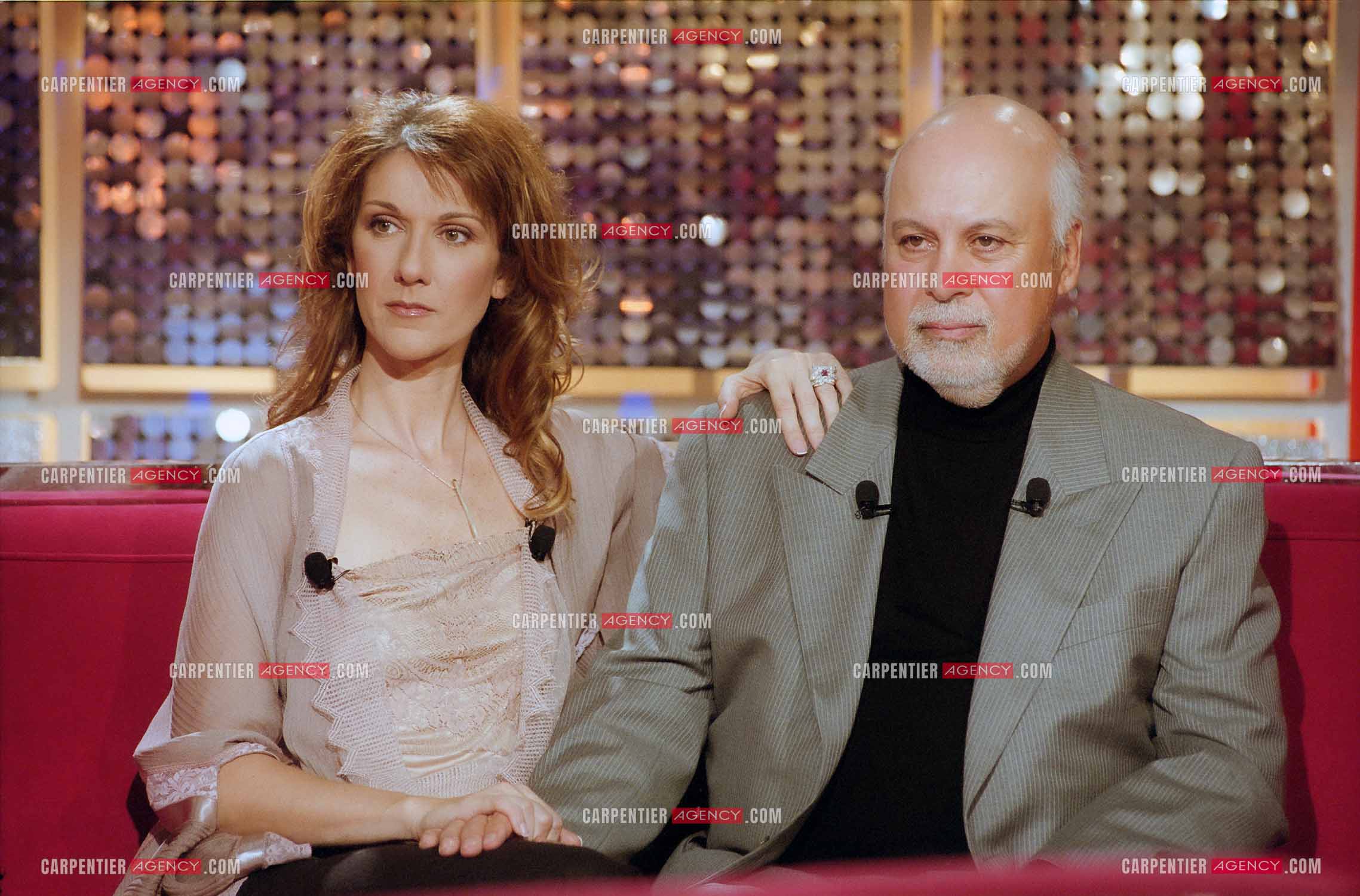 Enregistrement de l'émission spéciale Céline Dion et son mari René Angélil sur France 2.     ( Exclusif )