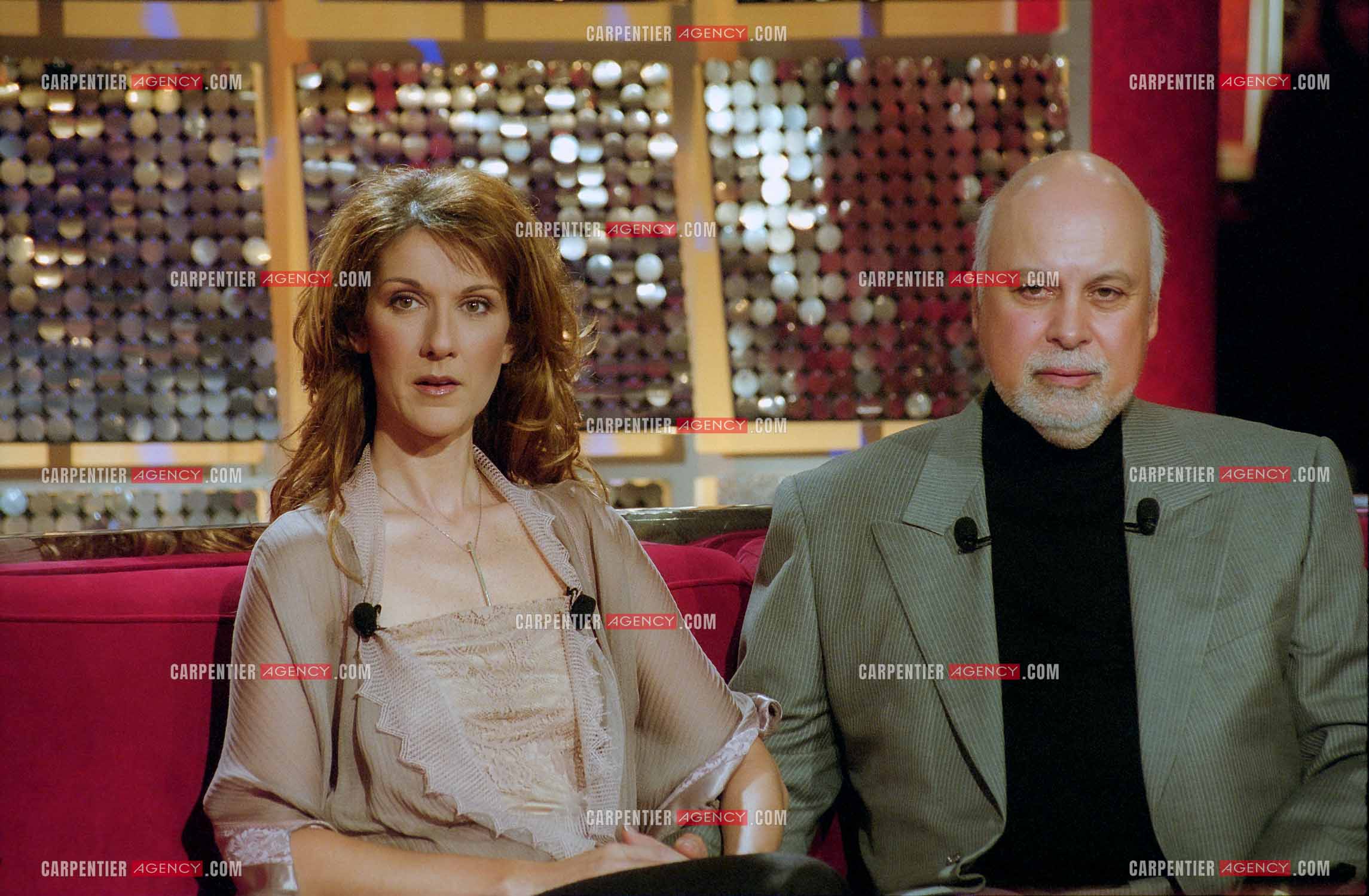 Enregistrement de l'émission spéciale Céline Dion et son mari René sur France 2.     ( Exclusif )