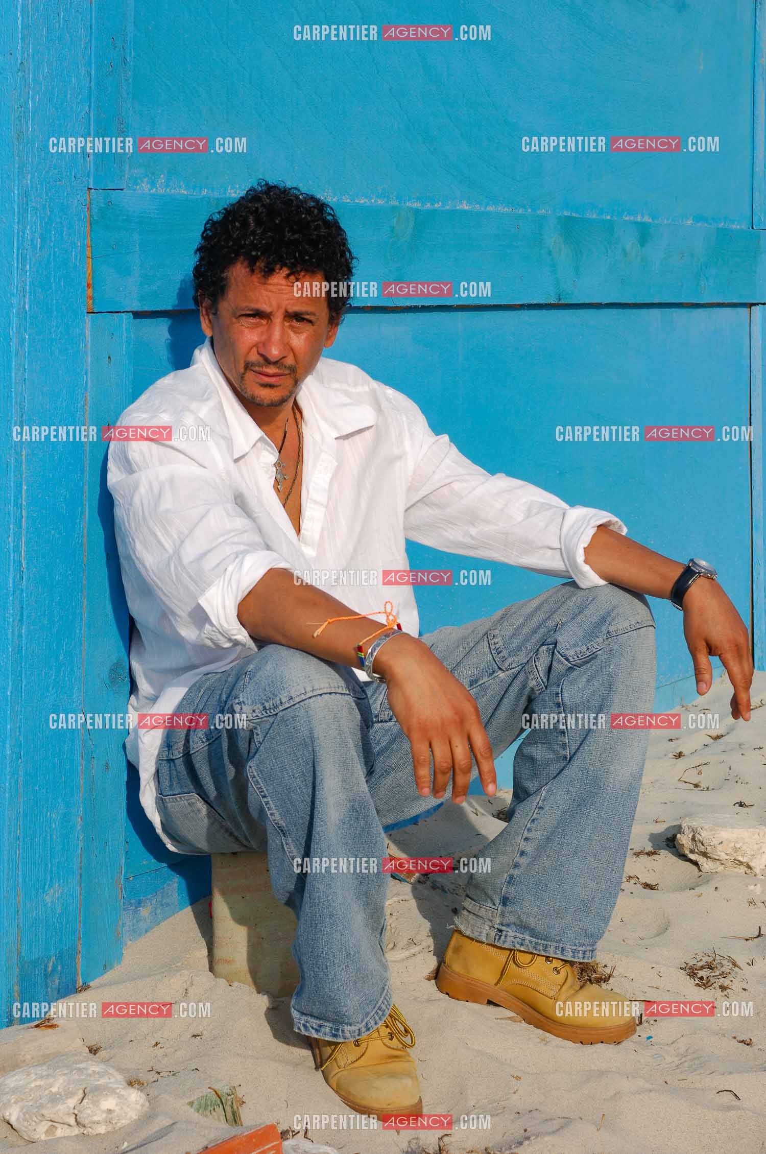 L'acteur Abel Jafri pour le festival du film à Djerba en Tunisie.  ( Exclusif )
