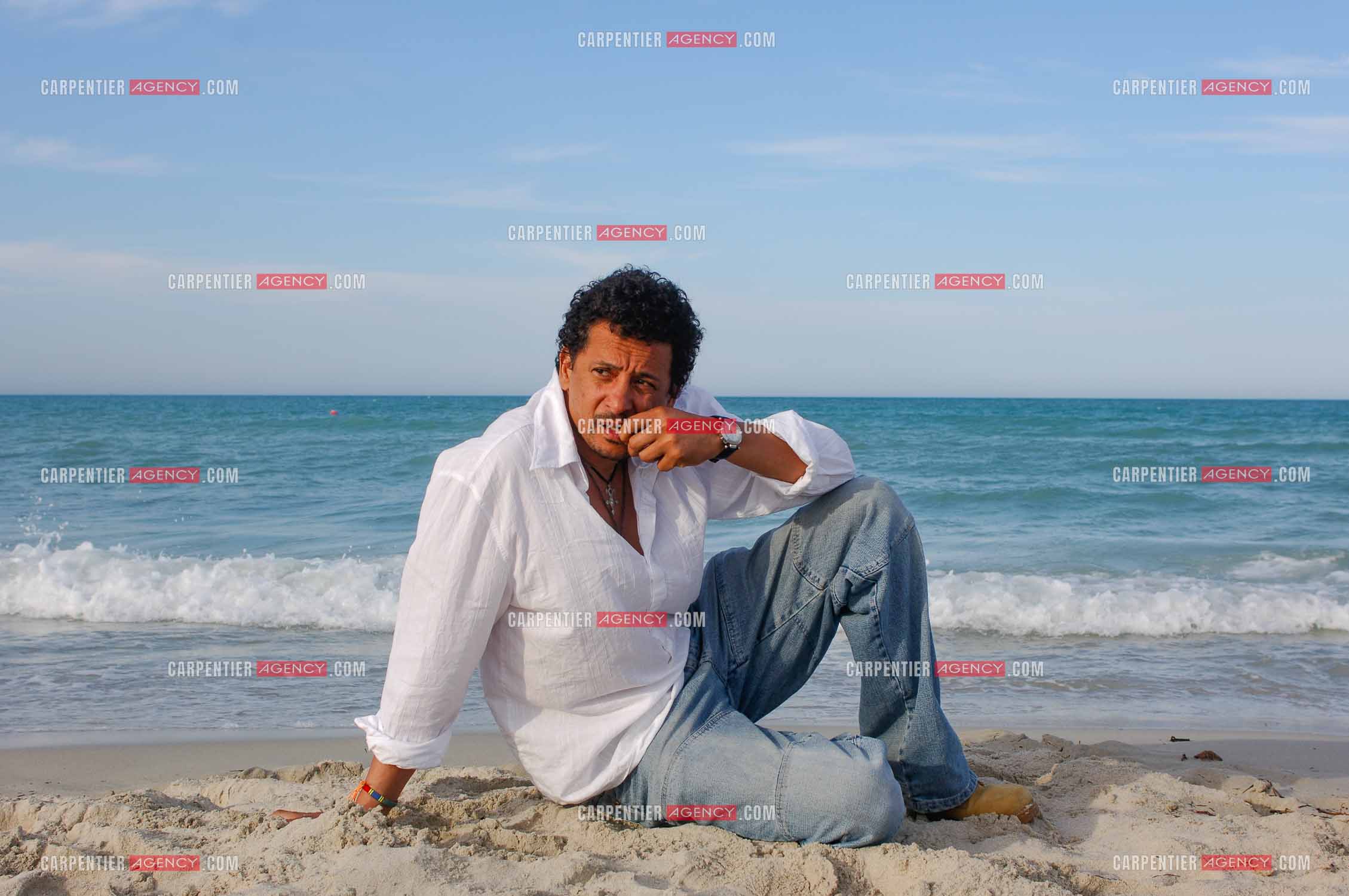 L'acteur Abel Jafri pour le festival du film à Djerba en Tunisie.  ( Exclusif )