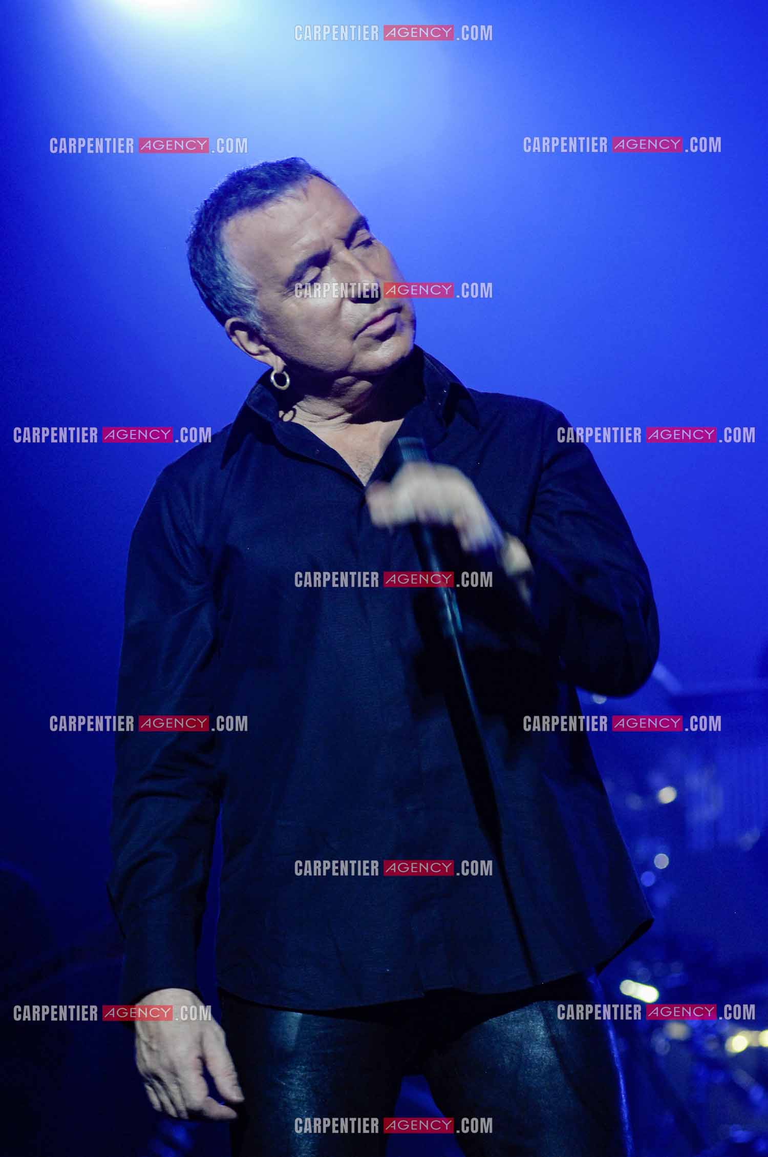 Le chanteur Bernard Lavilliers en concert au Zénith de Paris en 2008.   ( Exclusif )