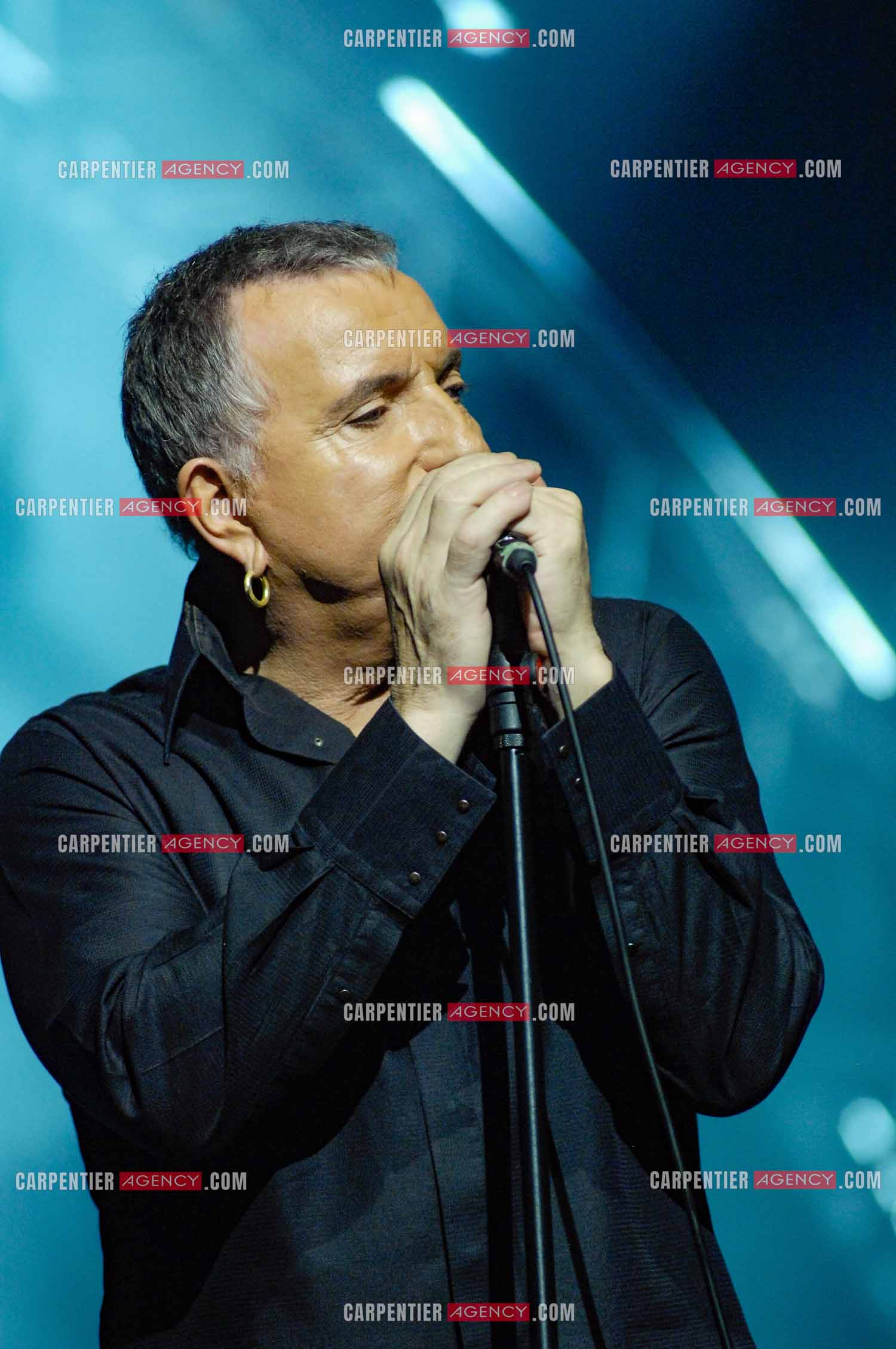 Le chanteur Bernard Lavilliers en concert au Zénith de Paris en 2008.   ( Exclusif )