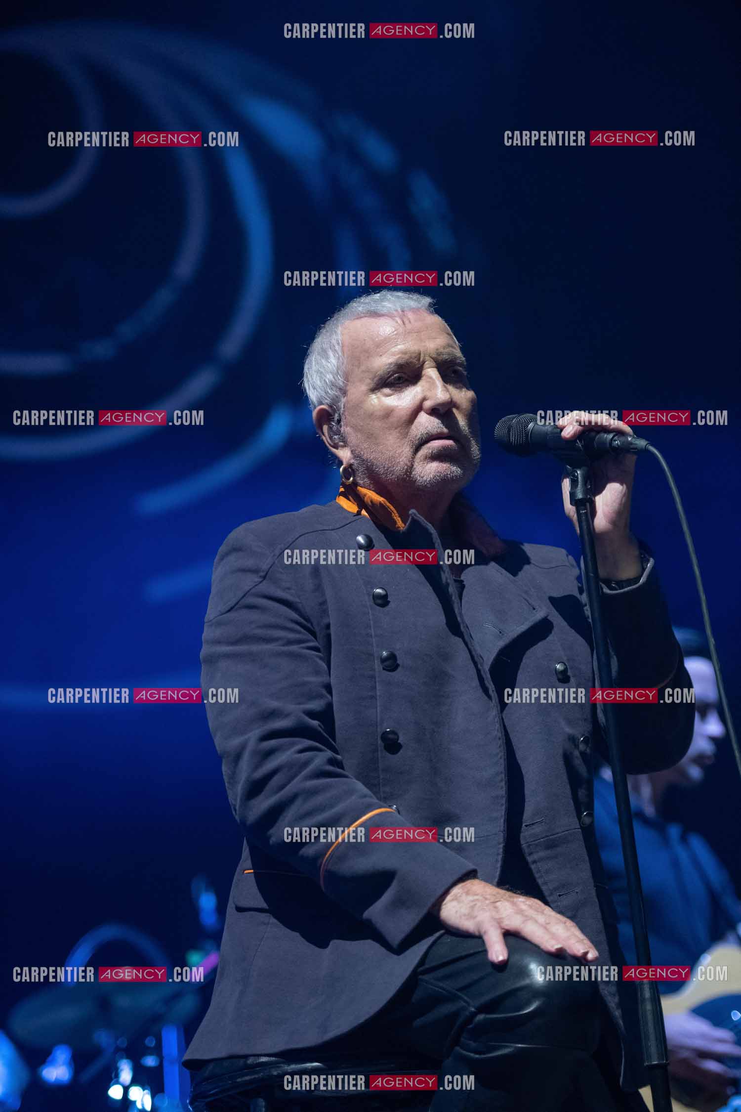 Le chanteur Bernard Lavilliers en concert pour le festival de Solliès-Pont en Juillet 2022.   ( Exclusif )