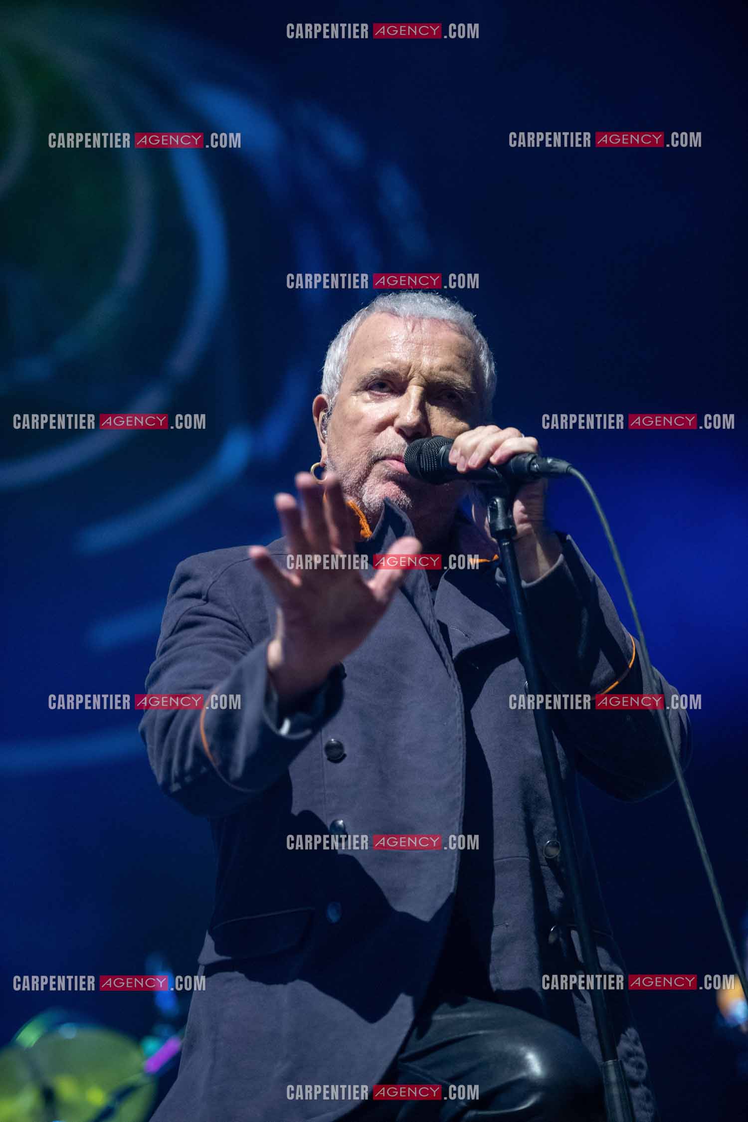 Le chanteur Bernard Lavilliers en concert pour le festival de Solliès-Pont en Juillet 2022.   ( Exclusif )