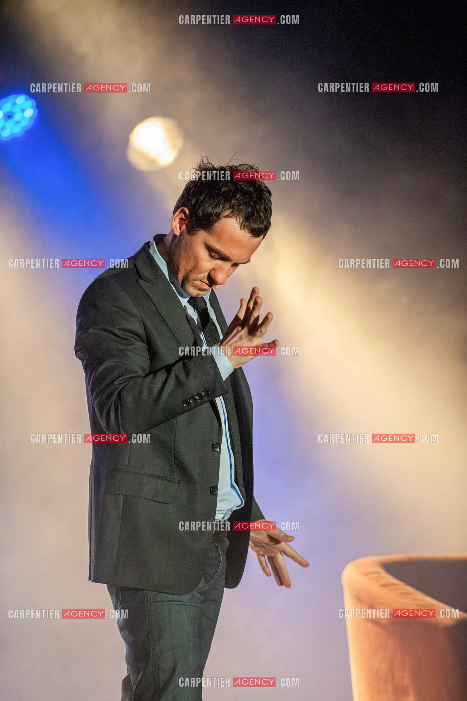 L'humoriste Jérôme Daran lors de son spectacle à Melun en 2010.  ( Exclusif )
