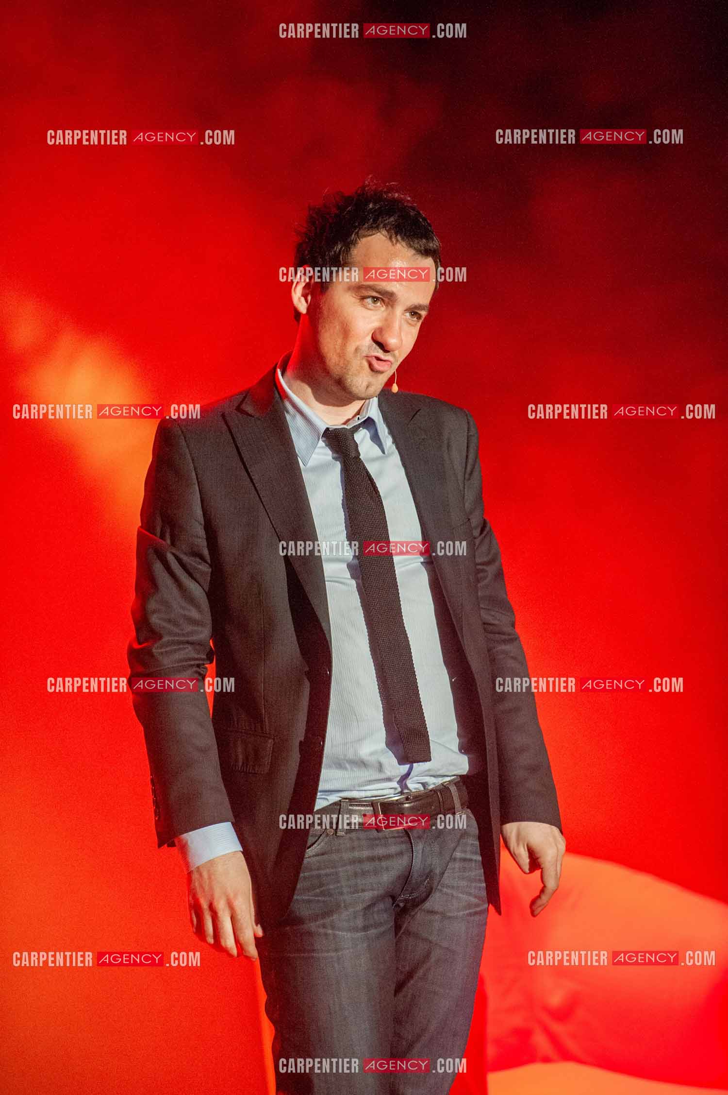 L'humoriste Jérôme Daran lors de son spectacle à Melun en 2010.  ( Exclusif )