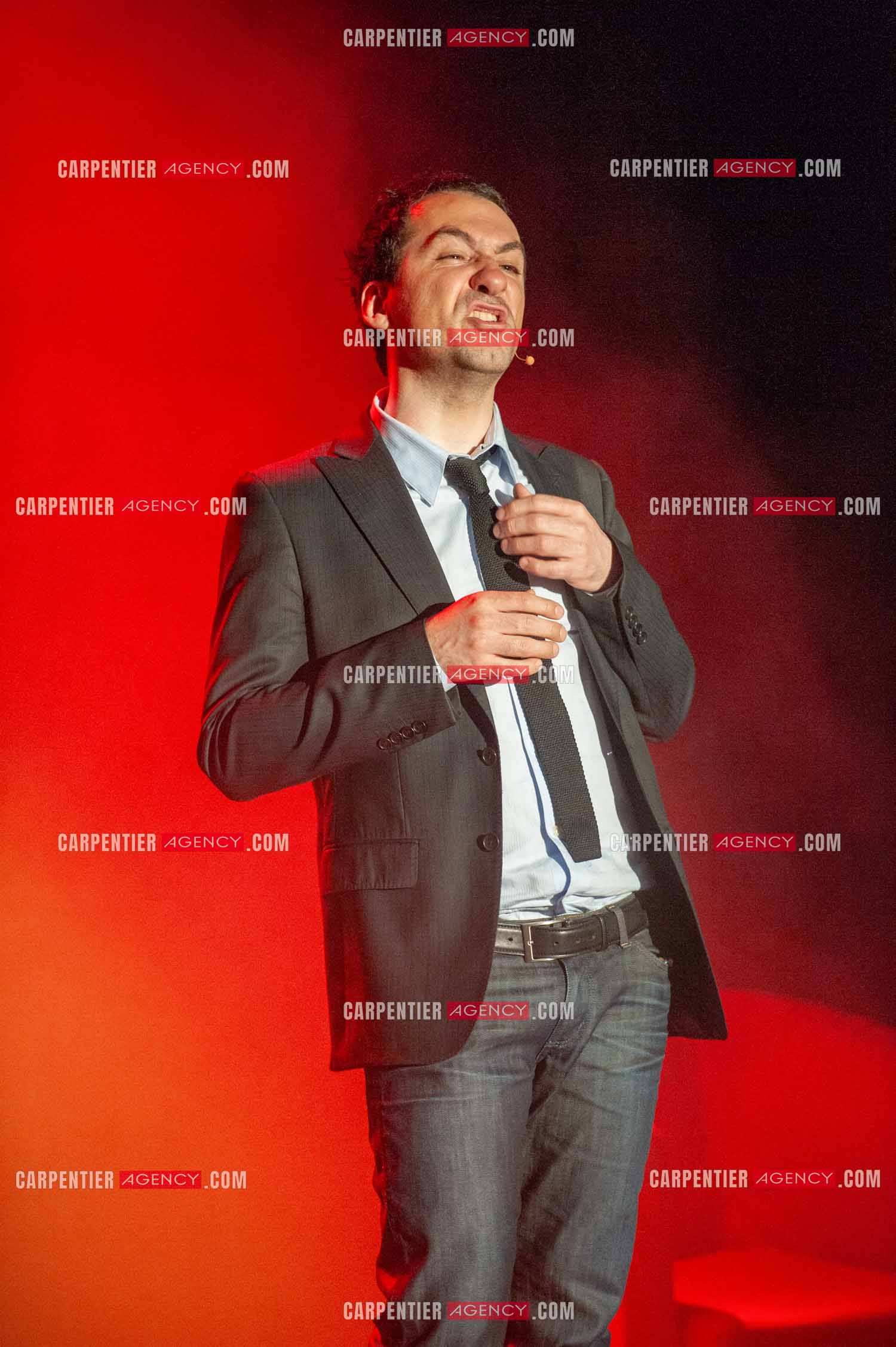L'humoriste Jérôme Daran lors de son spectacle à Melun en 2010.  ( Exclusif )