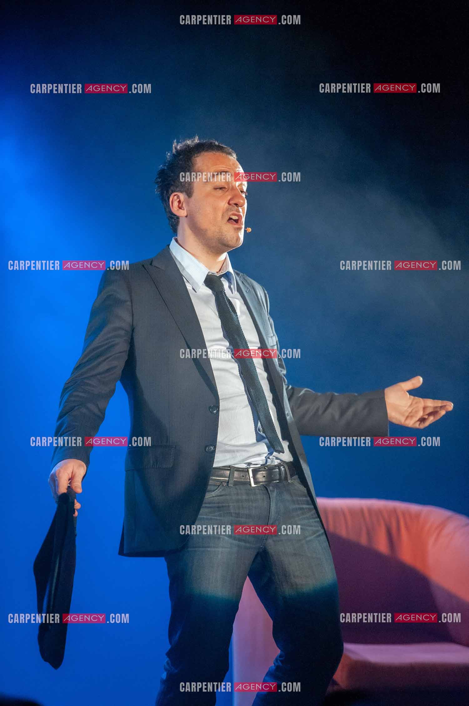 L'humoriste Jérôme Daran lors de son spectacle à Melun en 2010.  ( Exclusif )