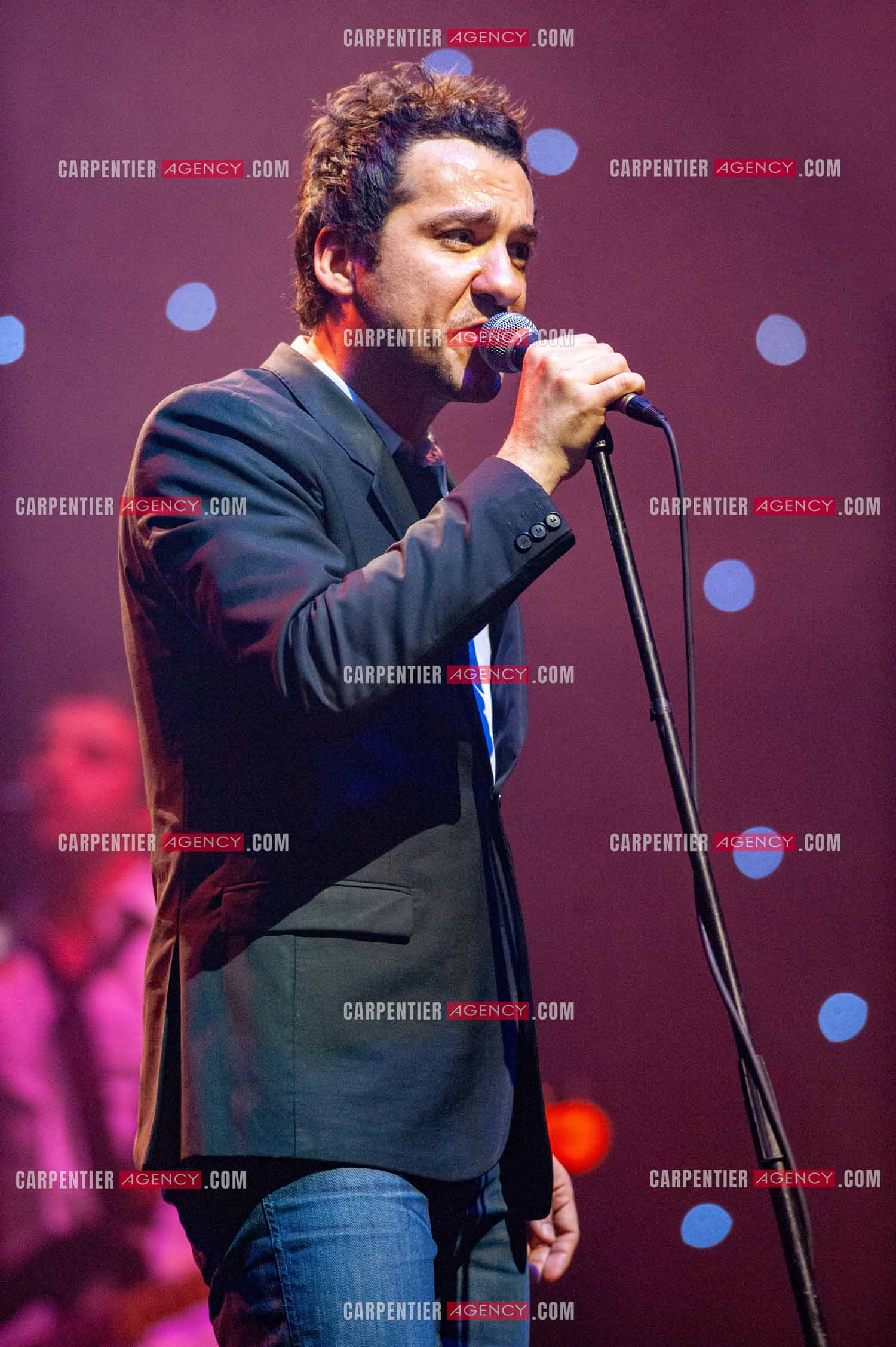L'humoriste Jérôme Daran lors de son spectacle à l'Olympia le 21 février 2010.  ( Exclusif )