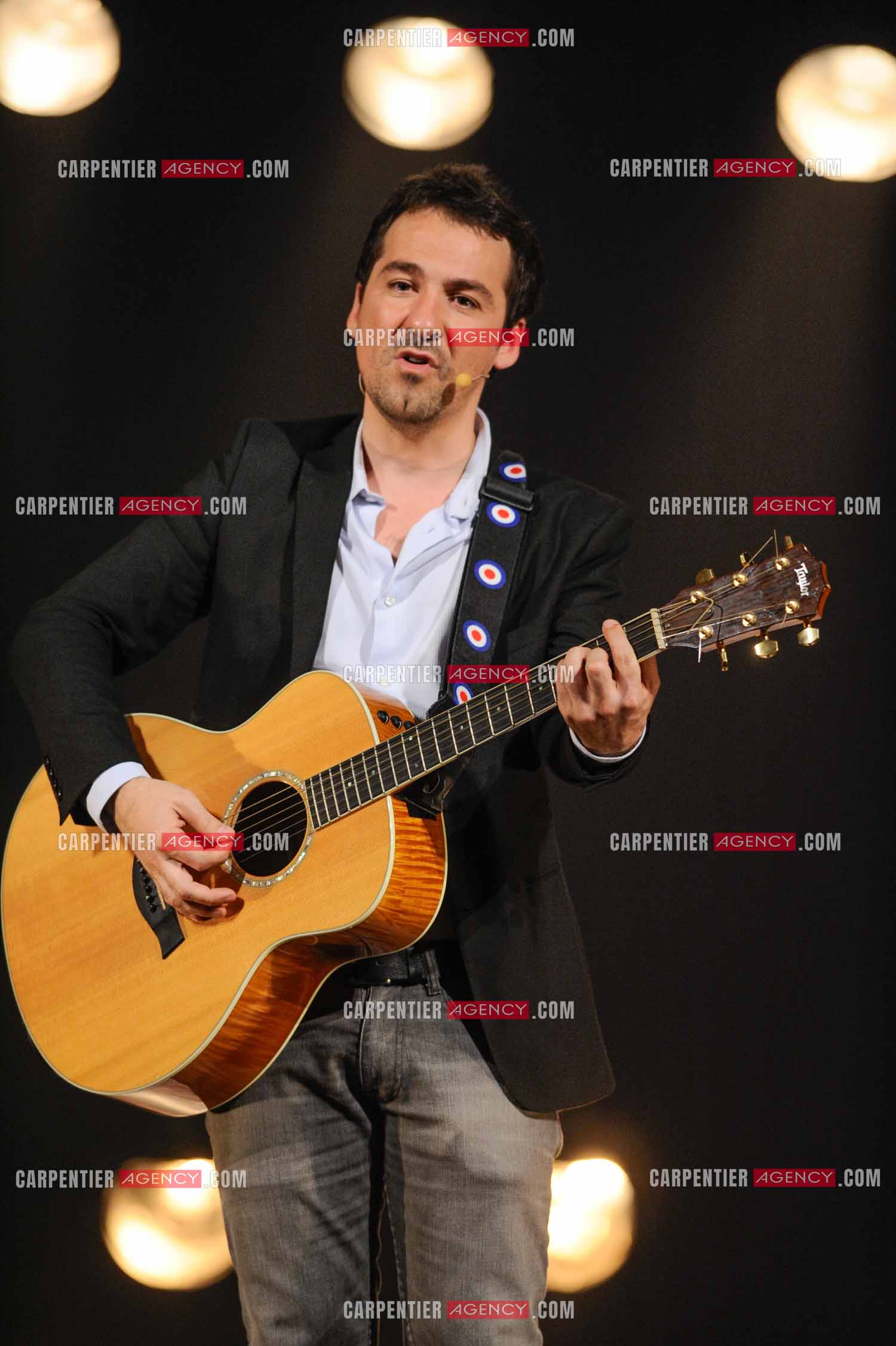 L'humoriste Jérôme Daran lors de son One Man Show au théâtre Trévise a Paris le 13 Oct 2011.  ( Exclusif )
