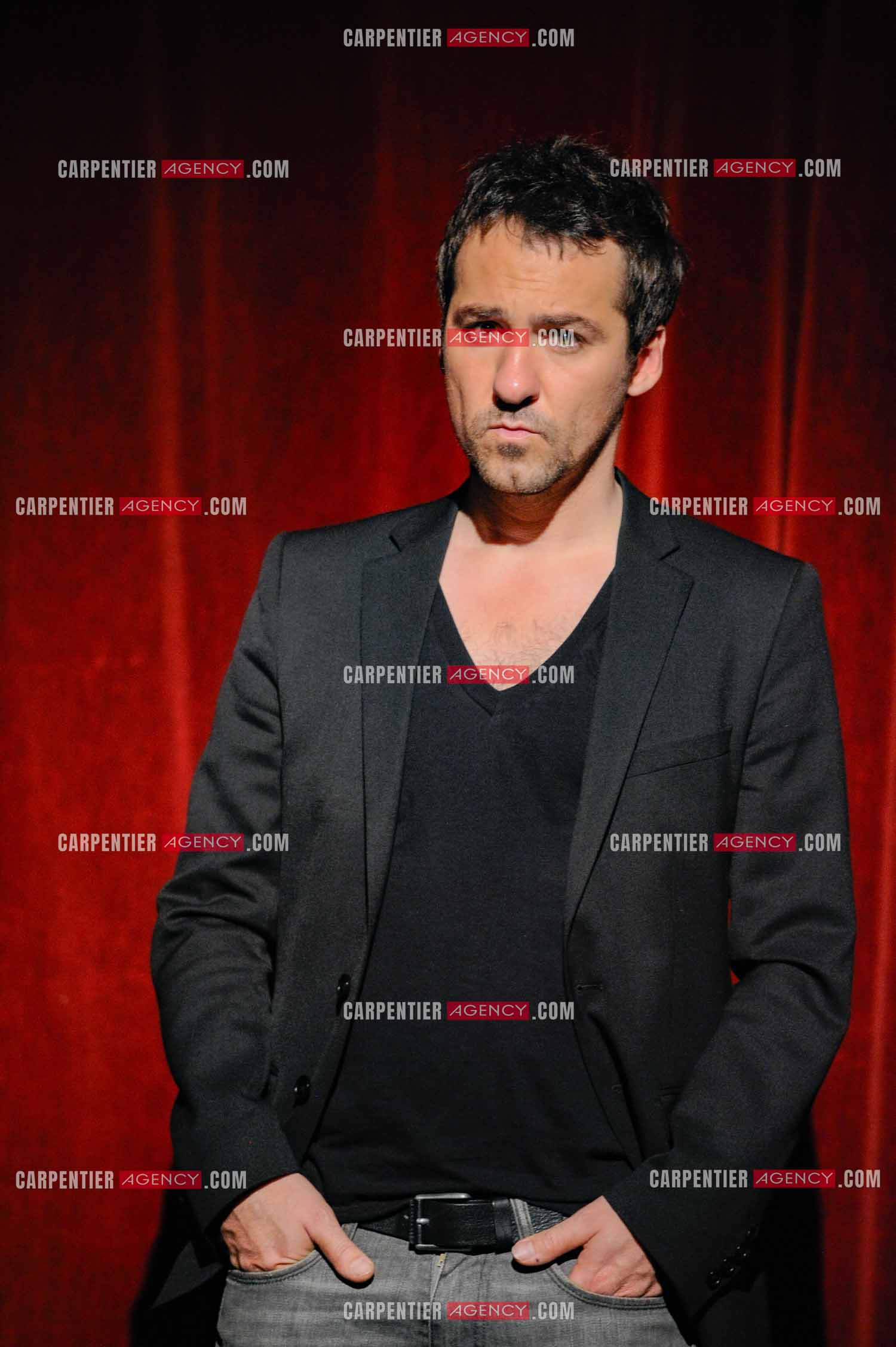 L'humoriste Jérôme Daran lors de son One Man Show au théâtre Trévise a Paris le 13 Oct 2011.  ( Exclusif )