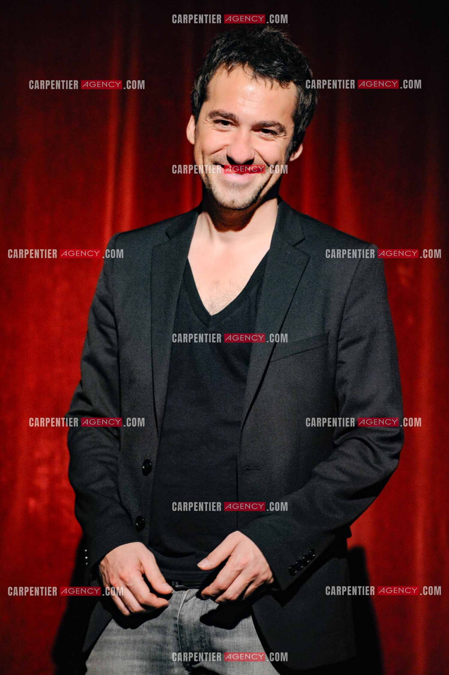 L'humoriste Jérôme Daran lors de son One Man Show au théâtre Trévise a Paris le 13 Oct 2011.  ( Exclusif )