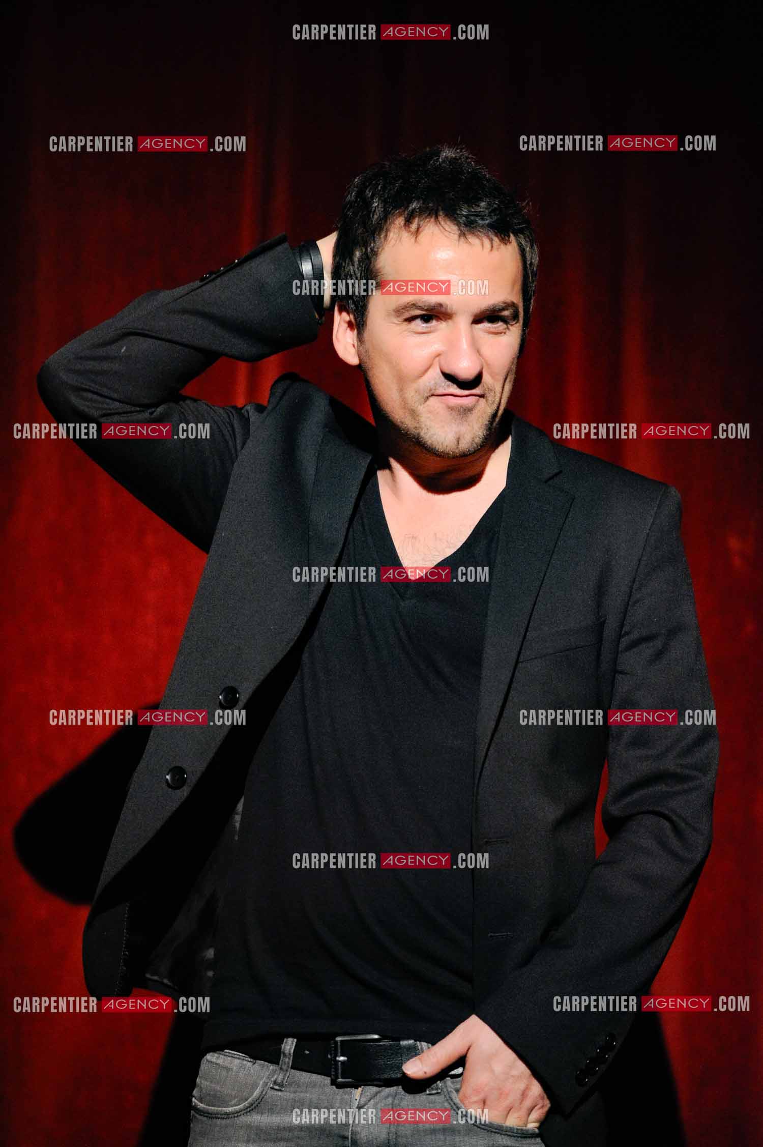 L'humoriste Jérôme Daran lors de son One Man Show au théâtre Trévise a Paris le 13 Oct 2011.  ( Exclusif )