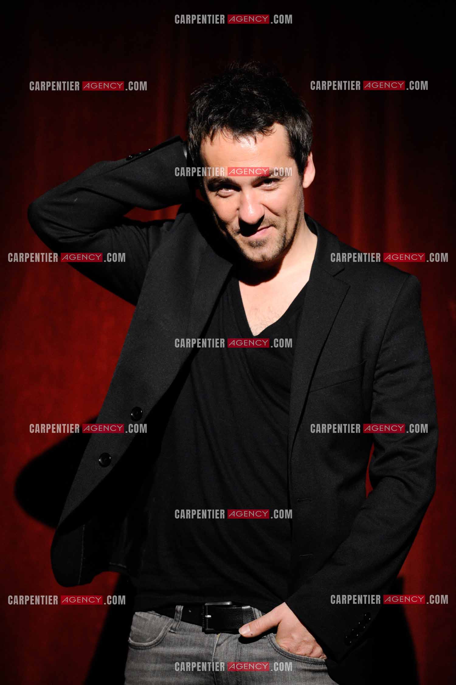 L'humoriste Jérôme Daran lors de son One Man Show au théâtre Trévise a Paris le 13 Oct 2011.  ( Exclusif )