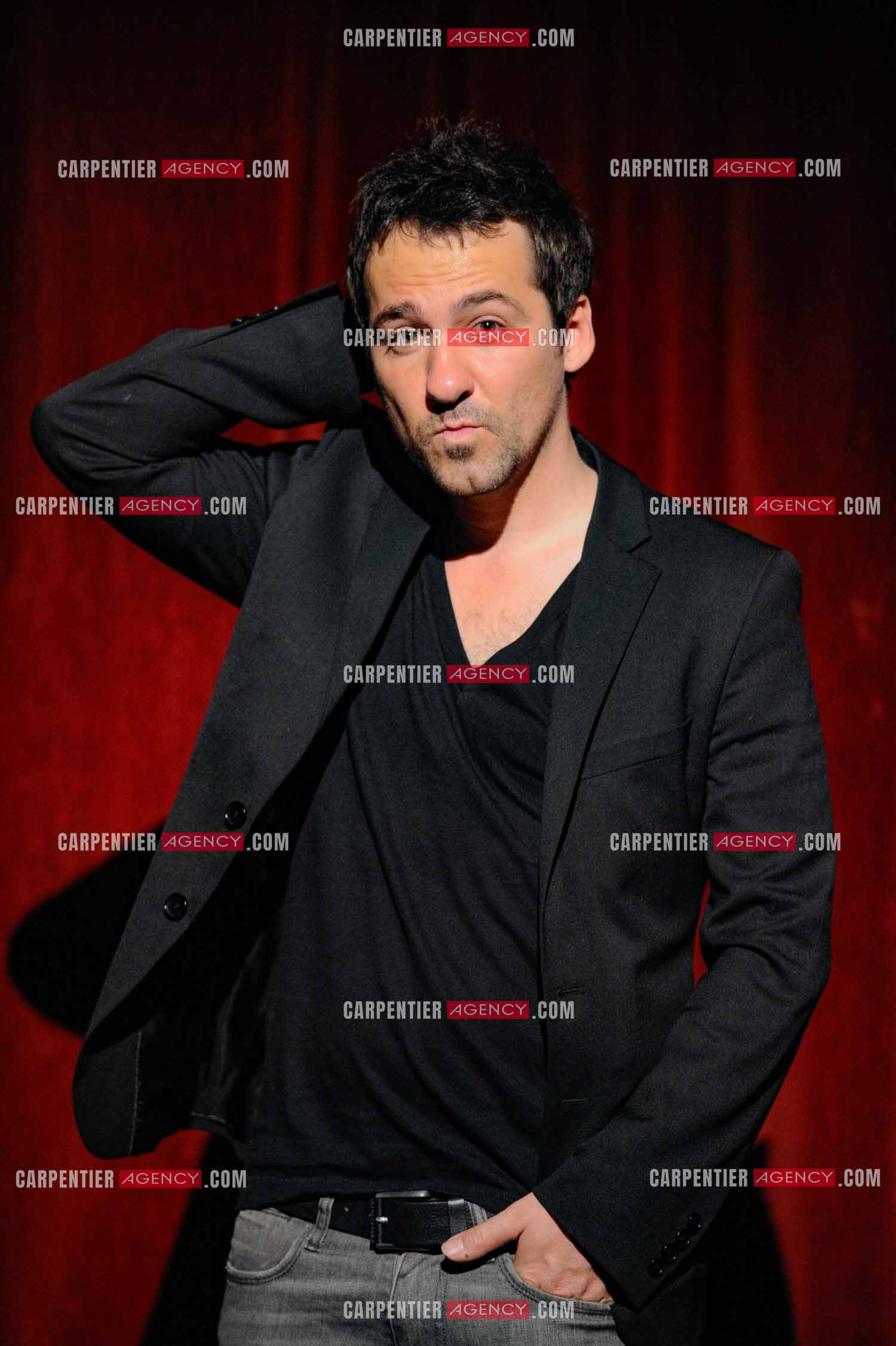 L'humoriste Jérôme Daran lors de son One Man Show au théâtre Trévise a Paris le 13 Oct 2011.  ( Exclusif )