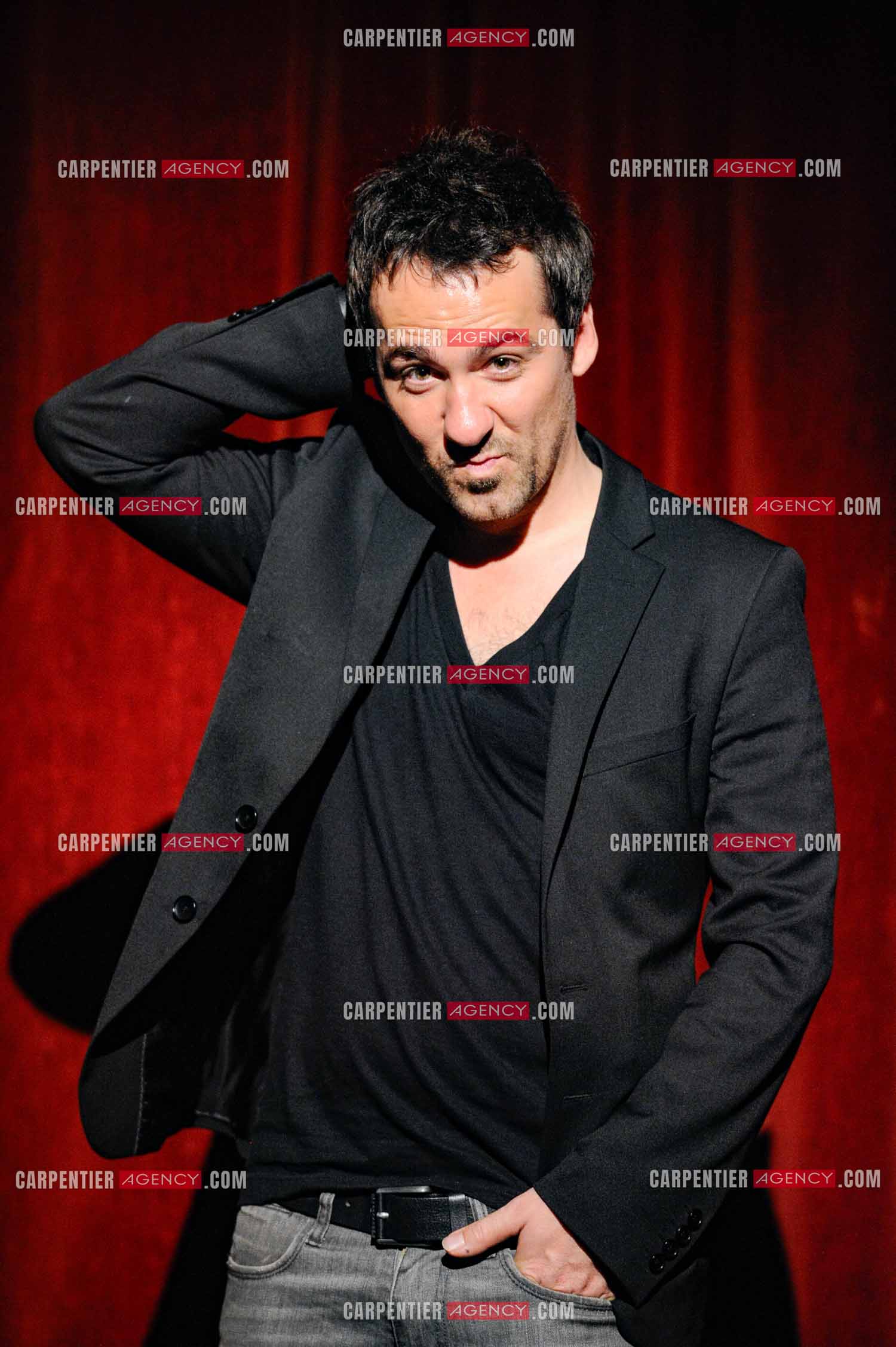 L'humoriste Jérôme Daran lors de son One Man Show au théâtre Trévise a Paris le 13 Oct 2011.  ( Exclusif )