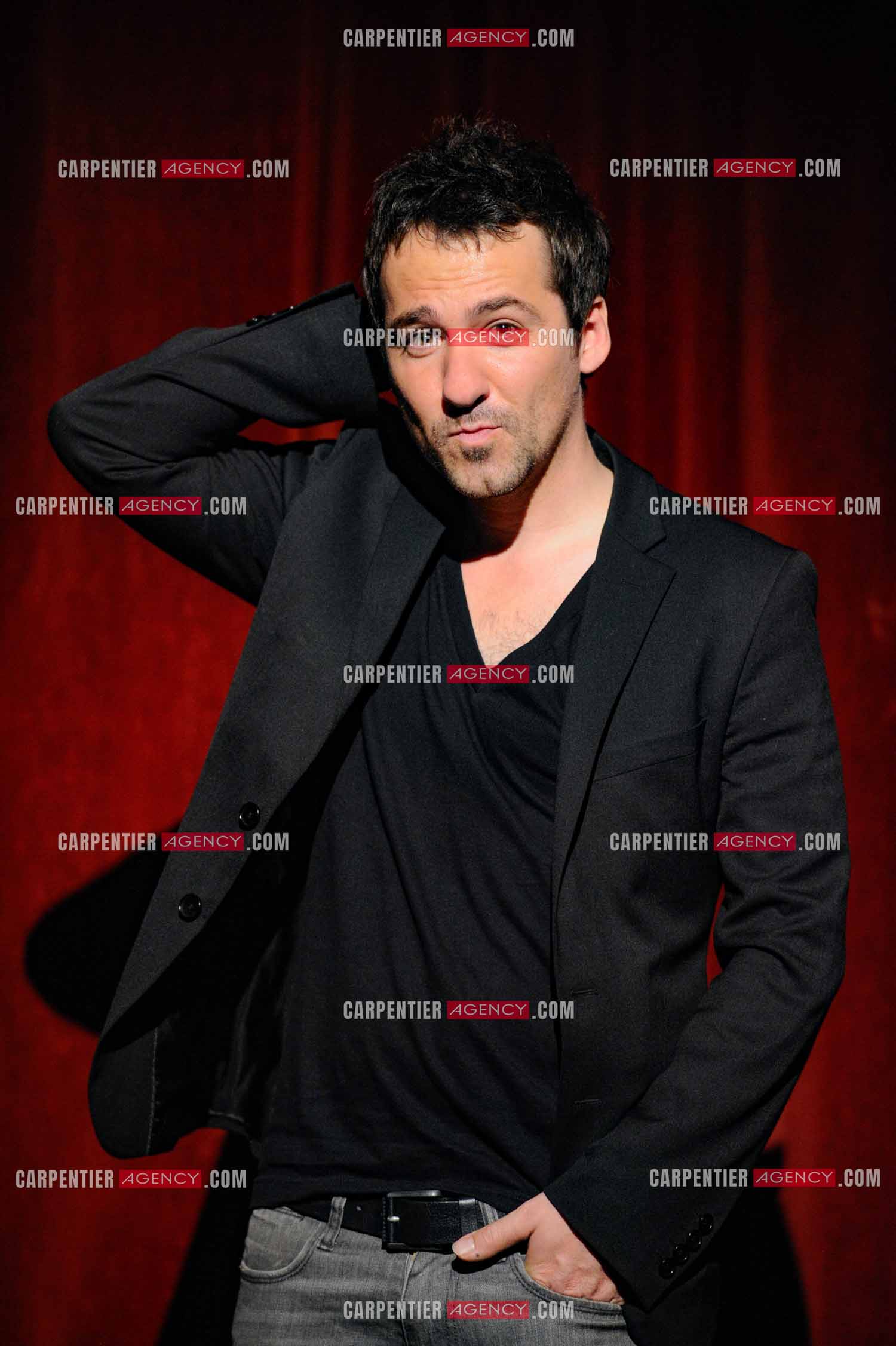 L'humoriste Jérôme Daran lors de son One Man Show au théâtre Trévise a Paris le 13 Oct 2011.  ( Exclusif )