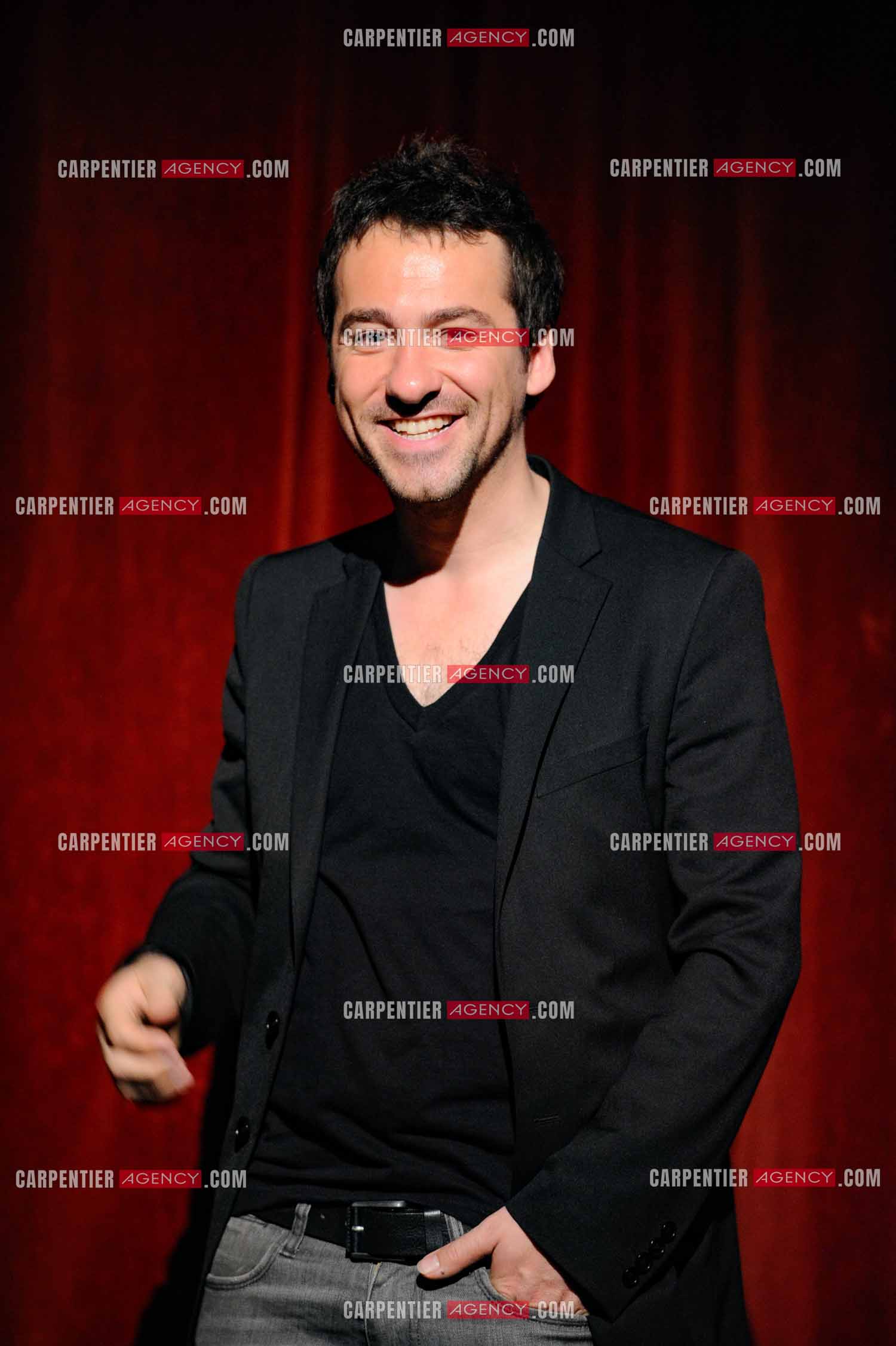 L'humoriste Jérôme Daran lors de son One Man Show au théâtre Trévise a Paris le 13 Oct 2011.  ( Exclusif )