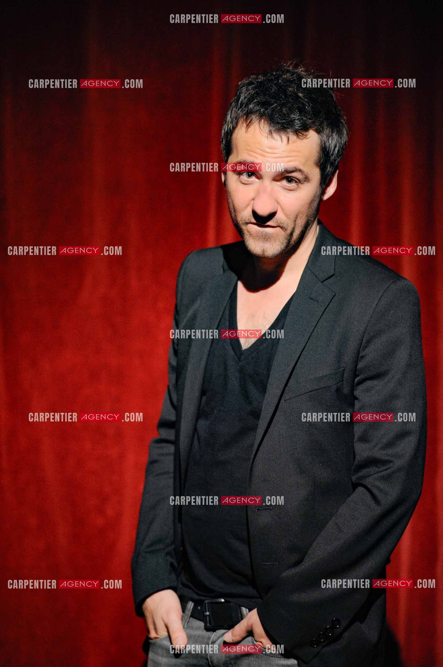 L'humoriste Jérôme Daran lors de son One Man Show au théâtre Trévise a Paris le 13 Oct 2011.  ( Exclusif )