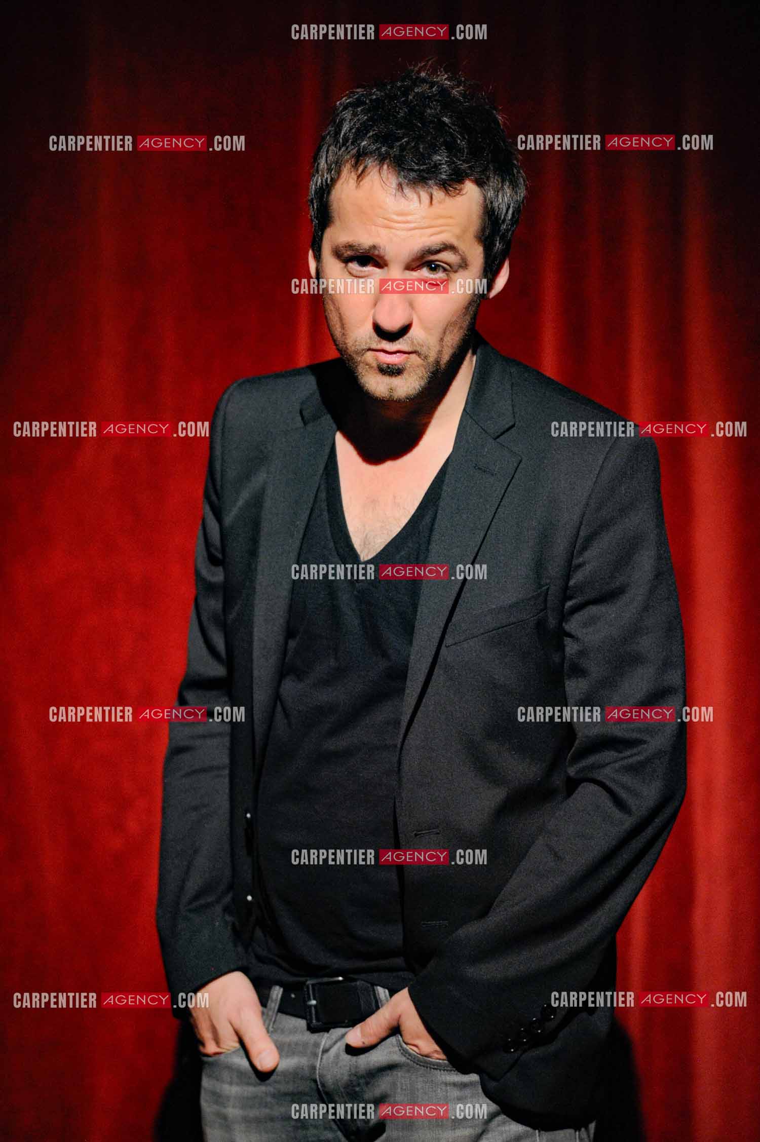 L'humoriste Jérôme Daran lors de son One Man Show au théâtre Trévise a Paris le 13 Oct 2011.  ( Exclusif )