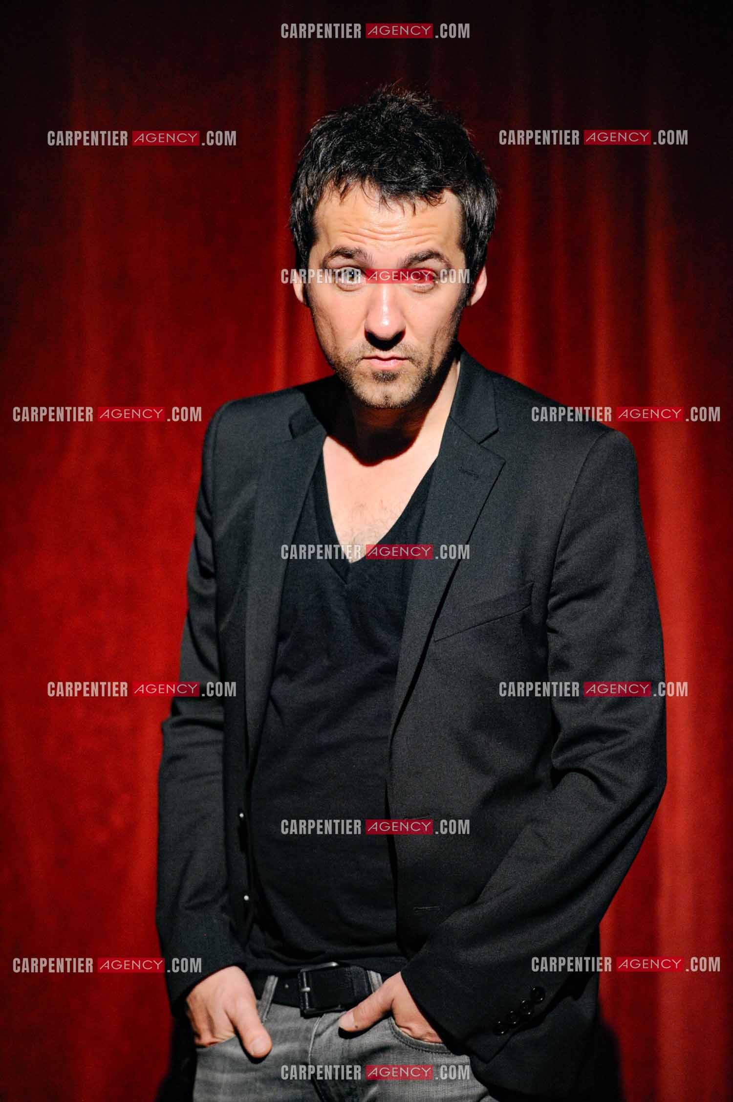 L'humoriste Jérôme Daran lors de son One Man Show au théâtre Trévise a Paris le 13 Oct 2011.  ( Exclusif )
