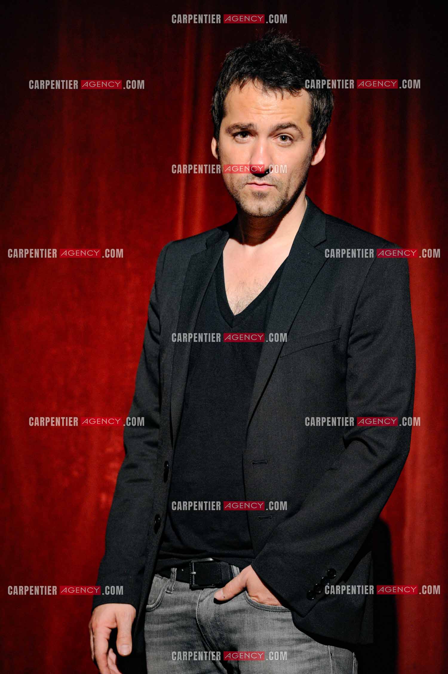 L'humoriste Jérôme Daran lors de son One Man Show au théâtre Trévise a Paris le 13 Oct 2011.  ( Exclusif )