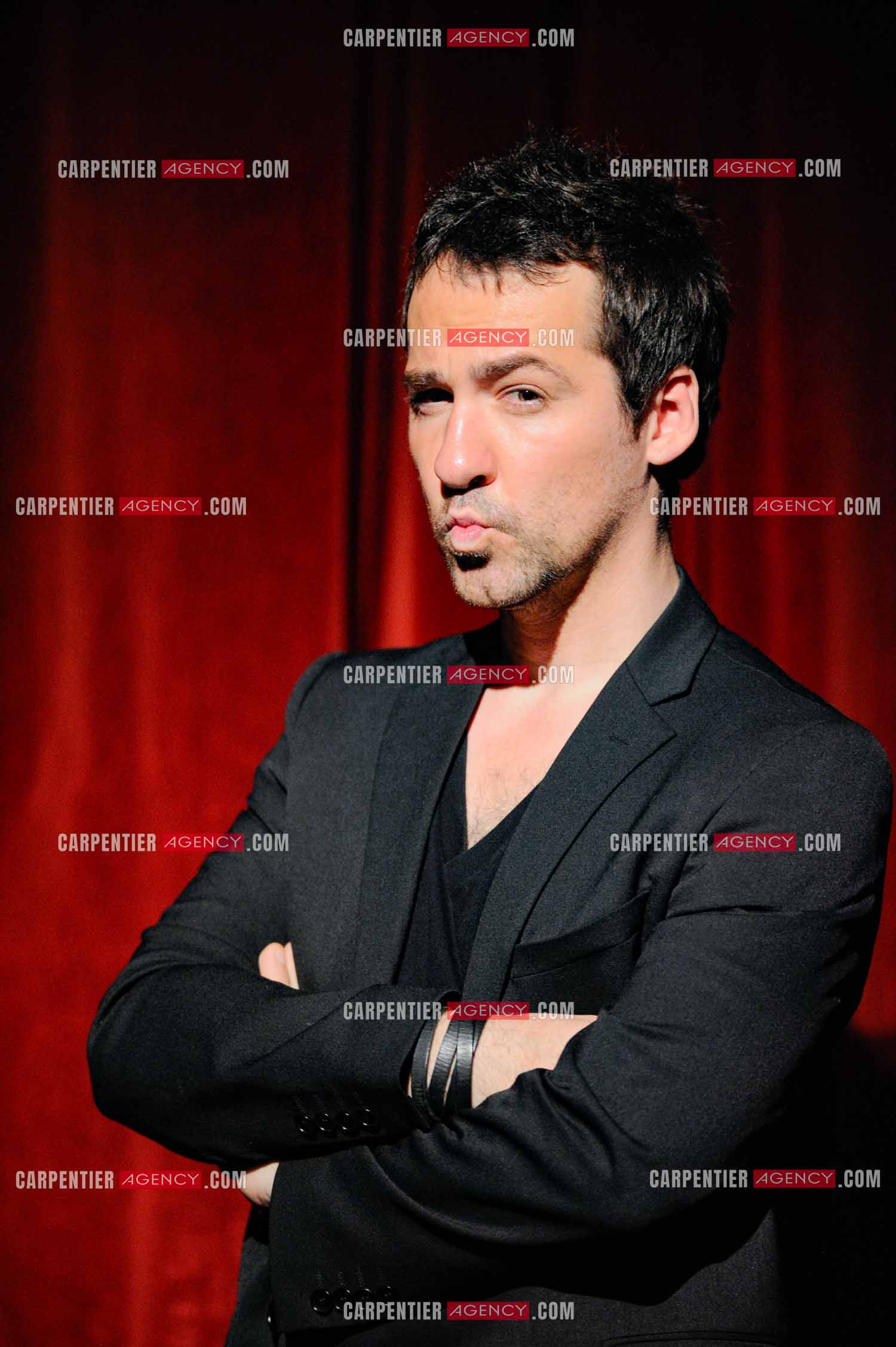 L'humoriste Jérôme Daran lors de son One Man Show au théâtre Trévise a Paris le 13 Oct 2011.  ( Exclusif )