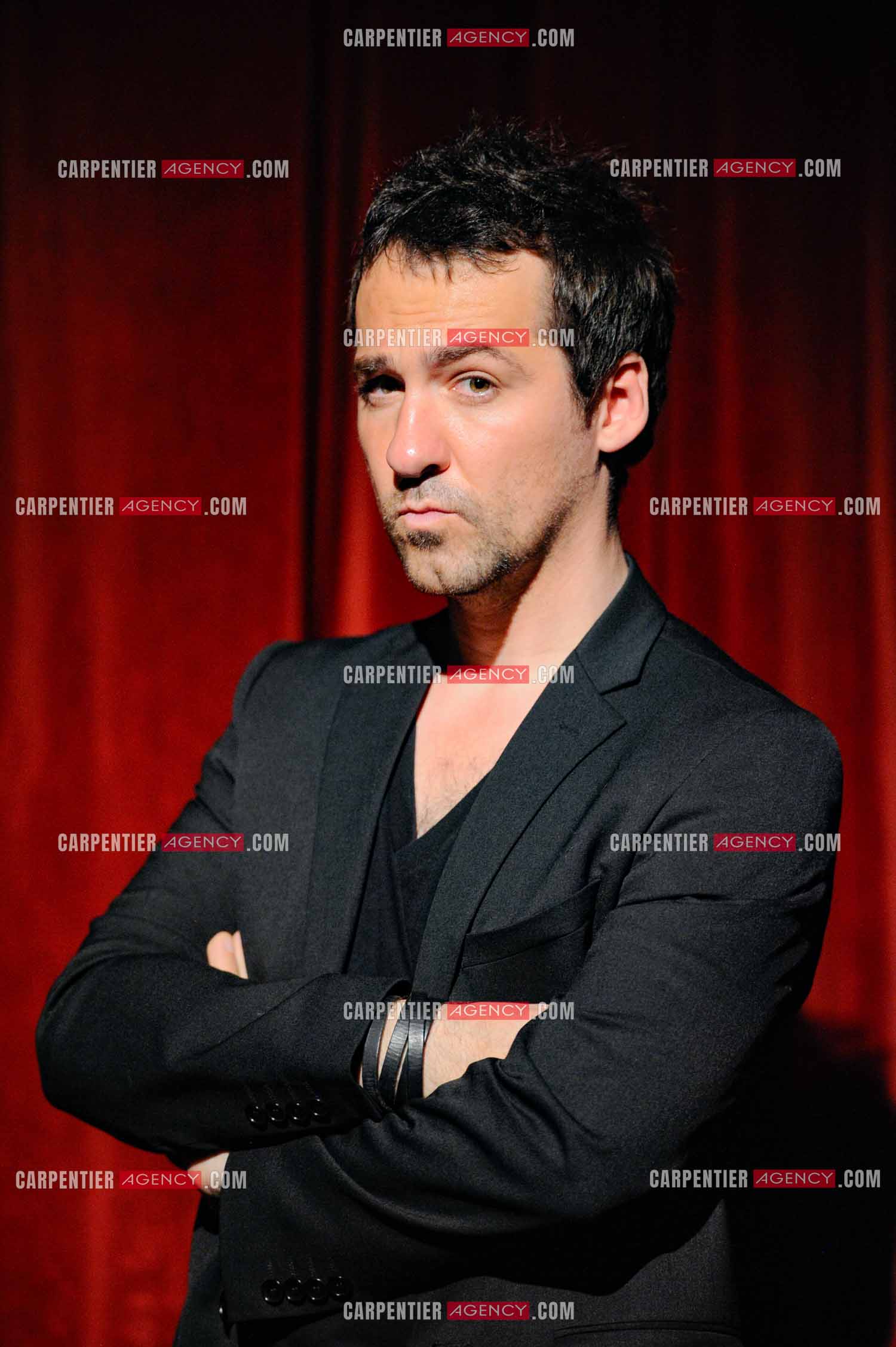 L'humoriste Jérôme Daran lors de son One Man Show au théâtre Trévise a Paris le 13 Oct 2011.  ( Exclusif )