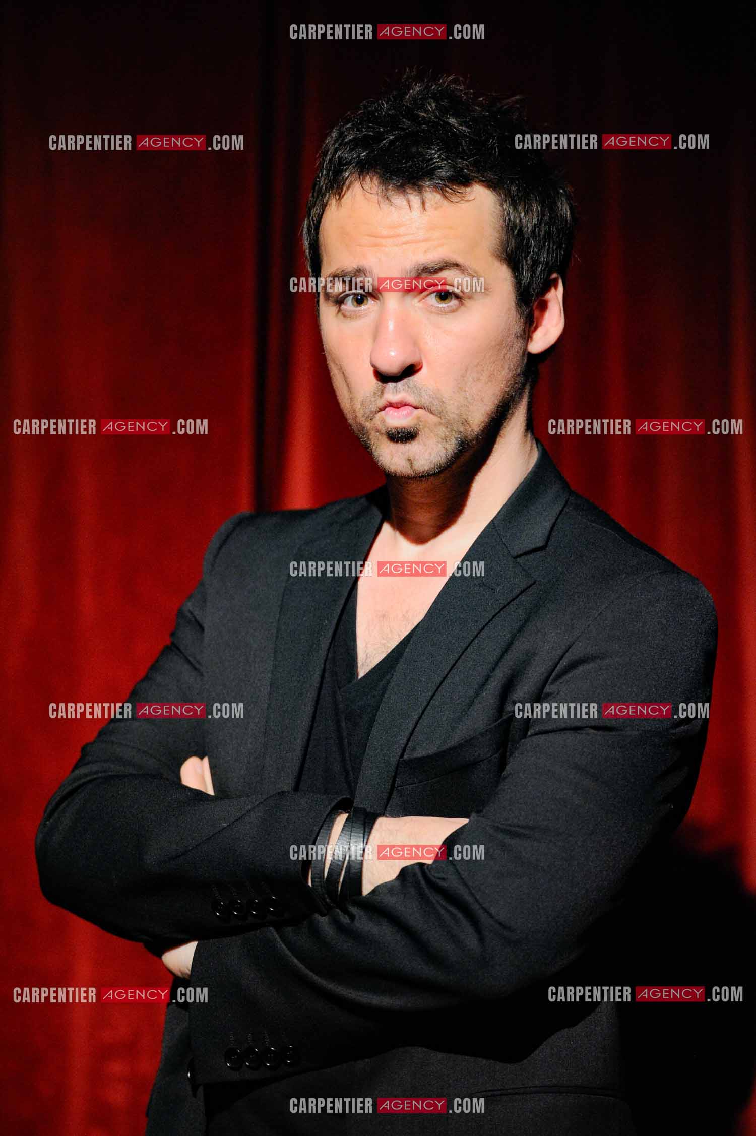 L'humoriste Jérôme Daran lors de son One Man Show au théâtre Trévise a Paris le 13 Oct 2011.  ( Exclusif )