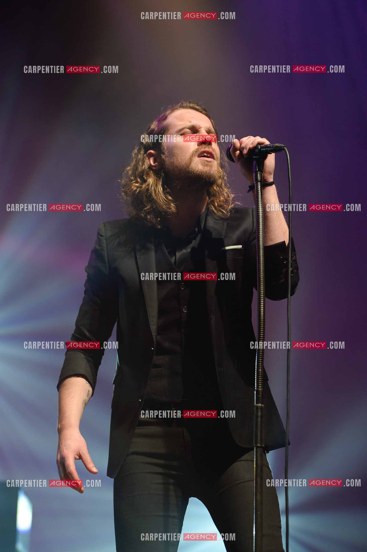 Le chanteur Julien Doré en concert au Zénith de Paris en 2015.