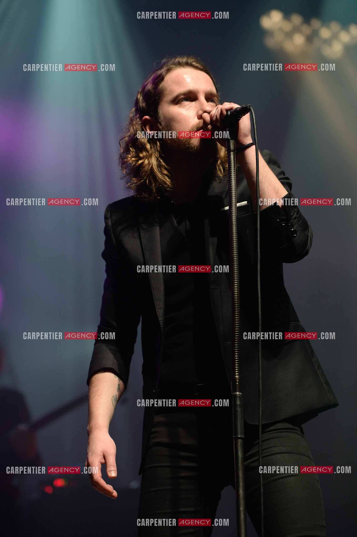 Le chanteur Julien Doré en concert au Zénith de Paris en 2015.