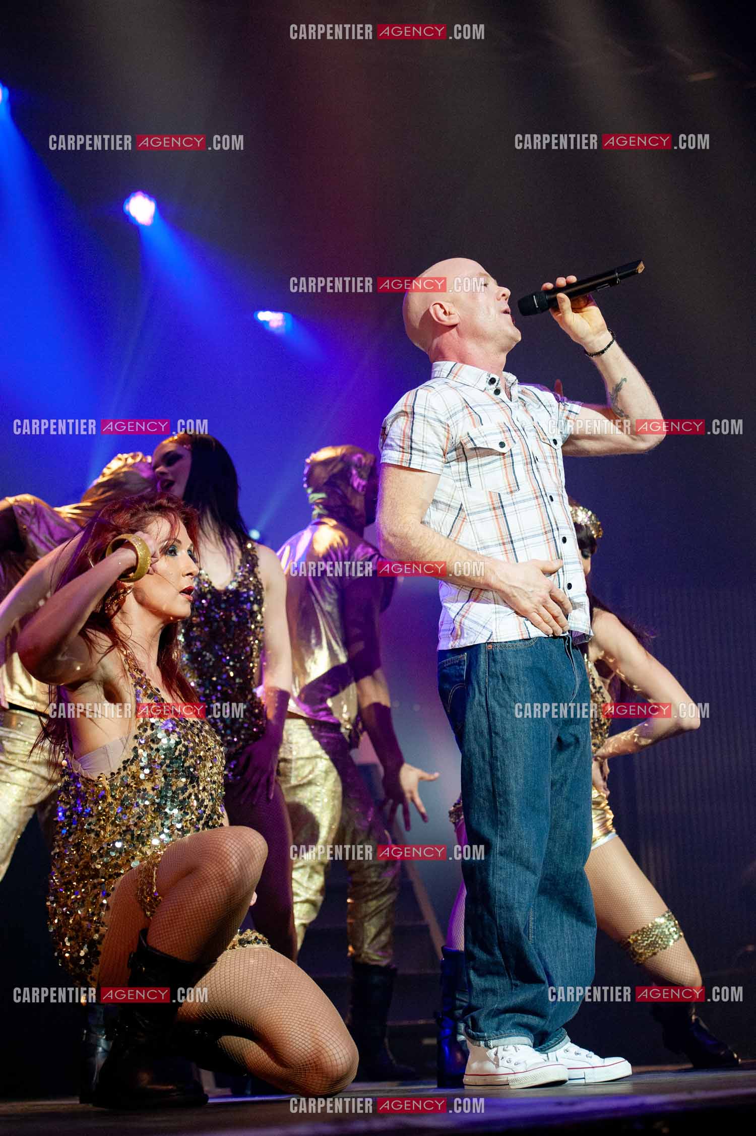 Le chanteur écossais Jimmy Somerville connu pour son tube “ Smalltown Boy “ dans la tournée RFM LOVE 80 au Zénith de Paris en 2010.      ( Exclusif )